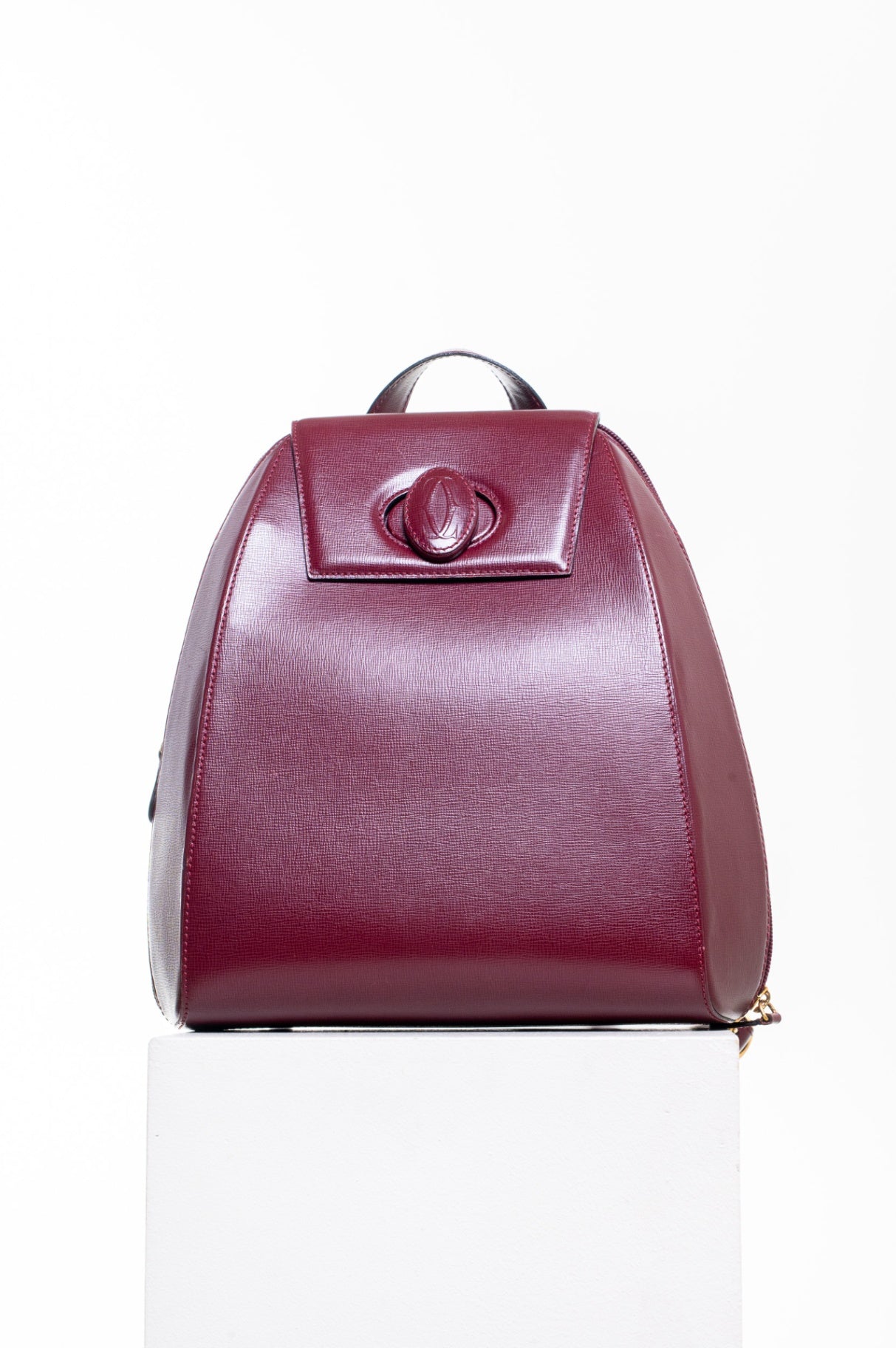Vintage Burgundy Must de Cartier Backpack