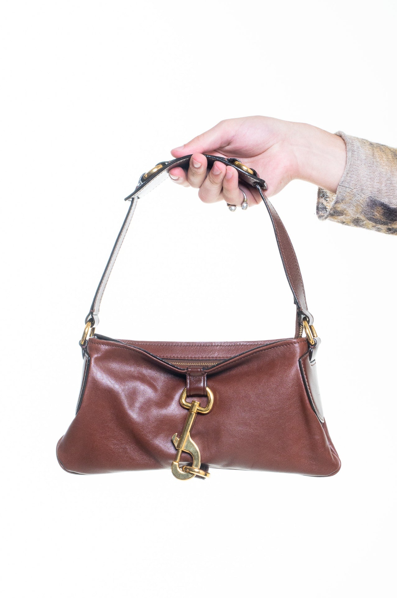 Brown Kerala 25 Leather Shoulder Bag