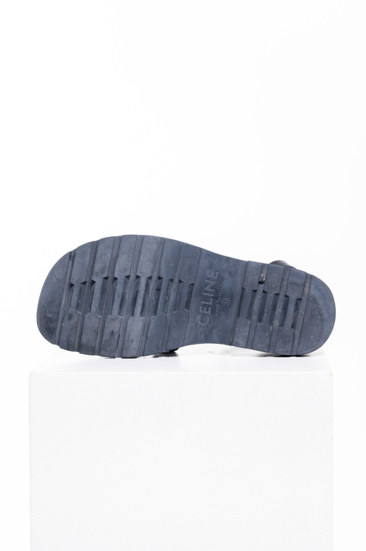 Black Leather Clea Triomphe Strappy Gladiator Sandals