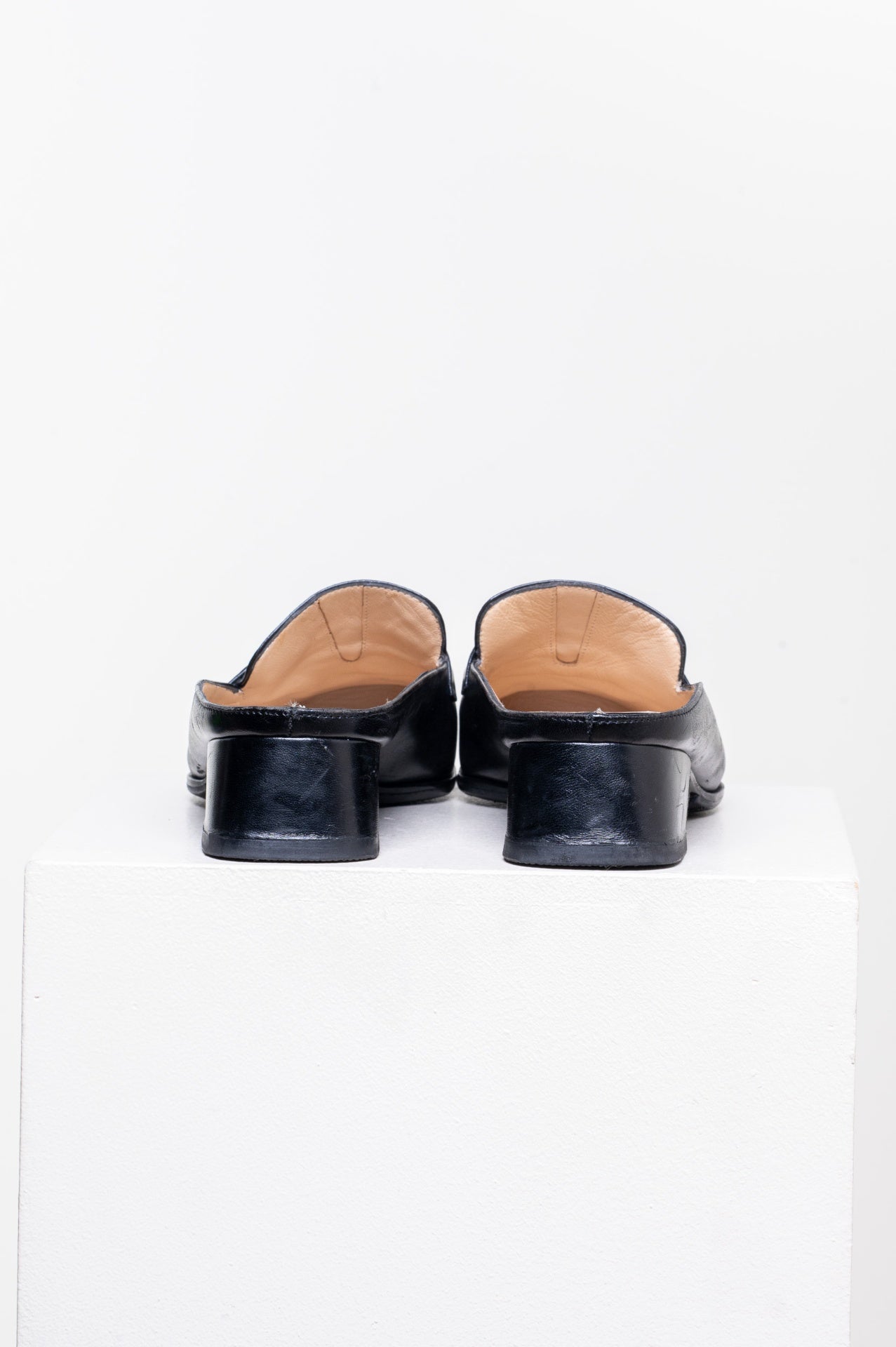 Vintage Black Mule Loafer