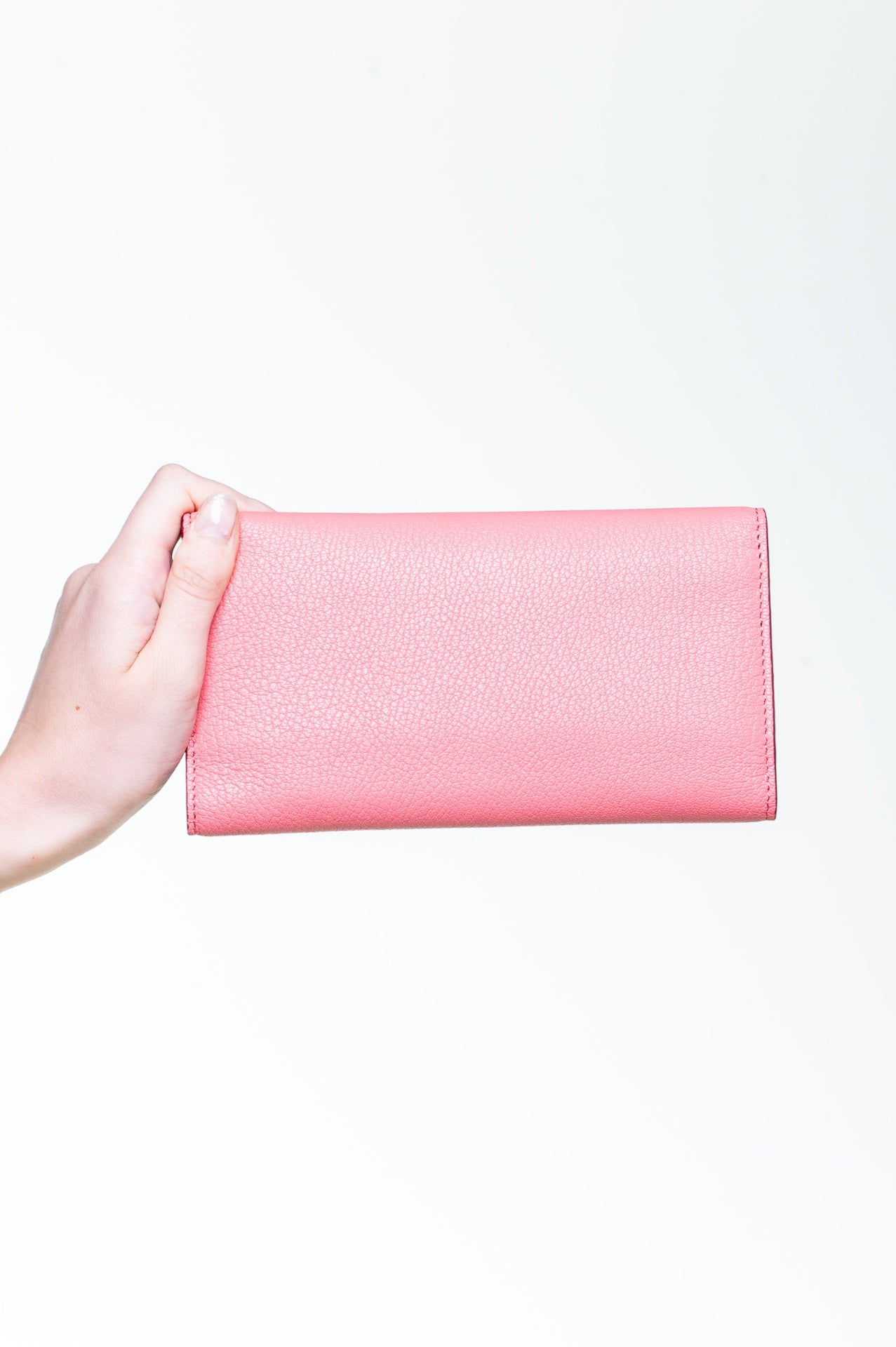 Pink D-Ring Continental Wallet