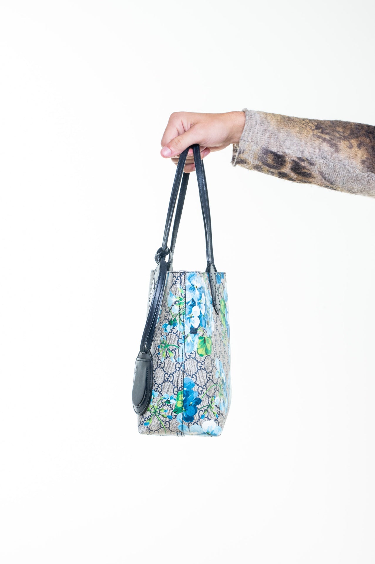GG Blooms Supreme Blue Reversible Tote