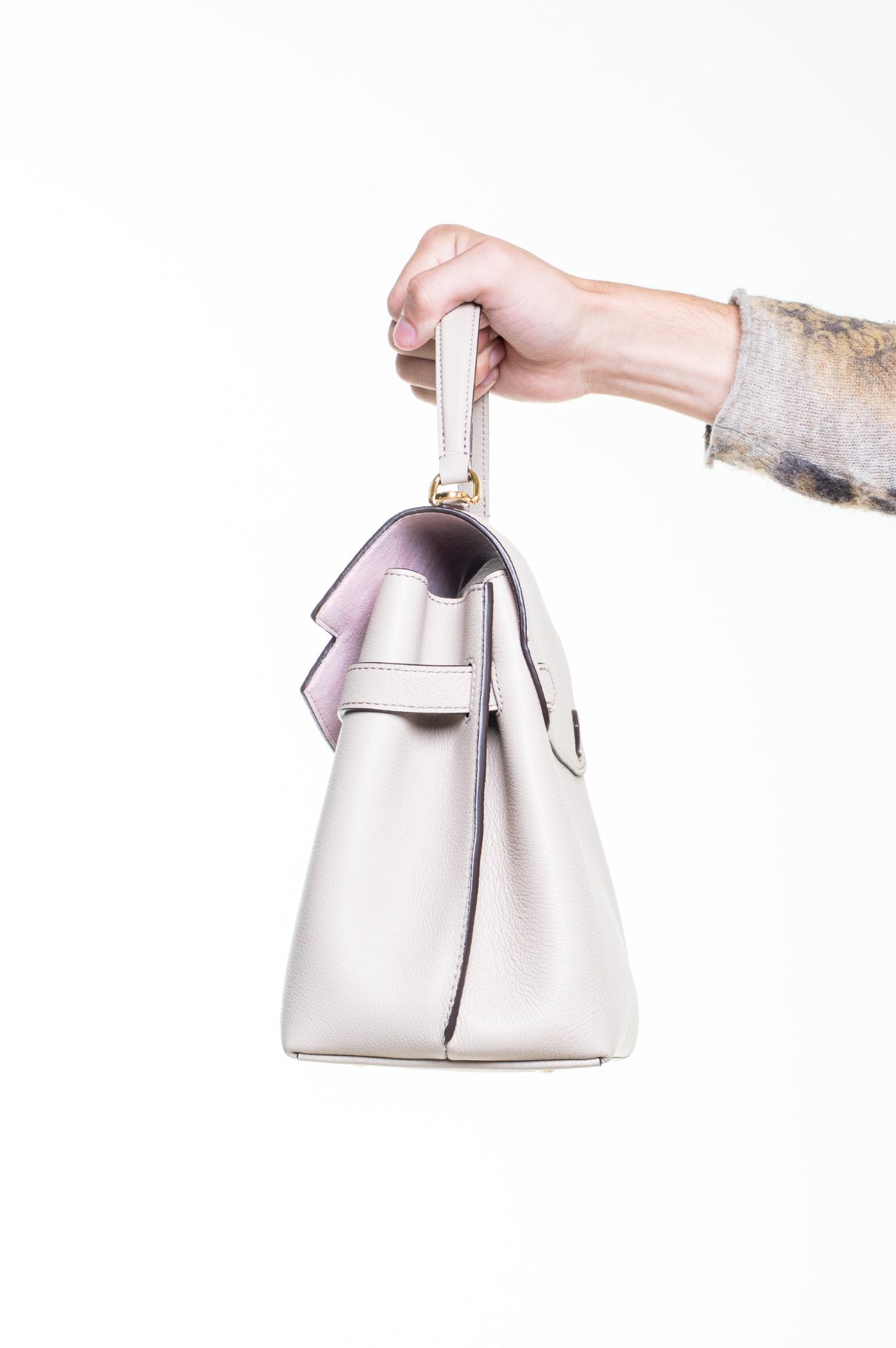Greige LockMe Ever MM Bag