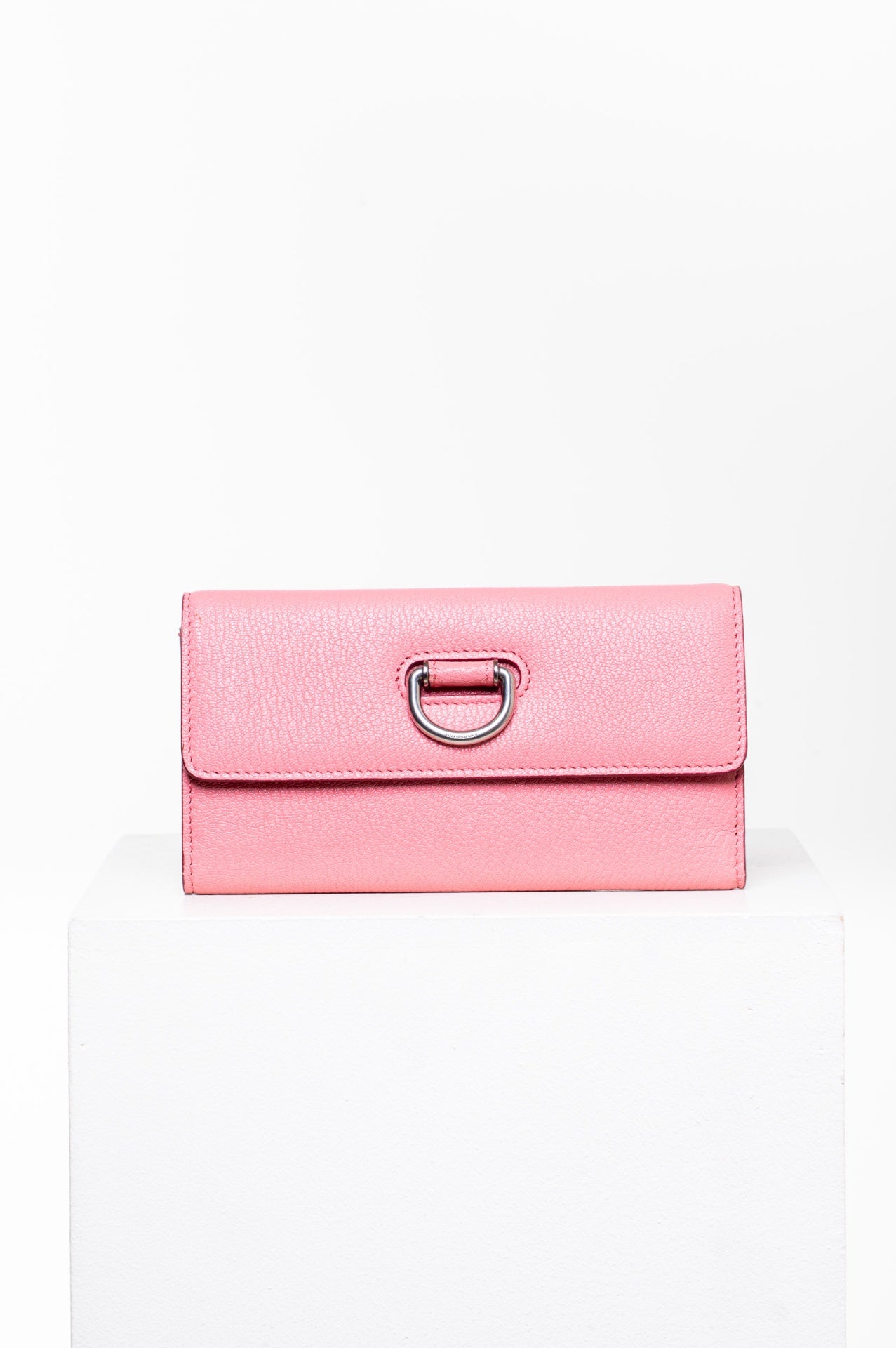 Pink D-Ring Continental Wallet