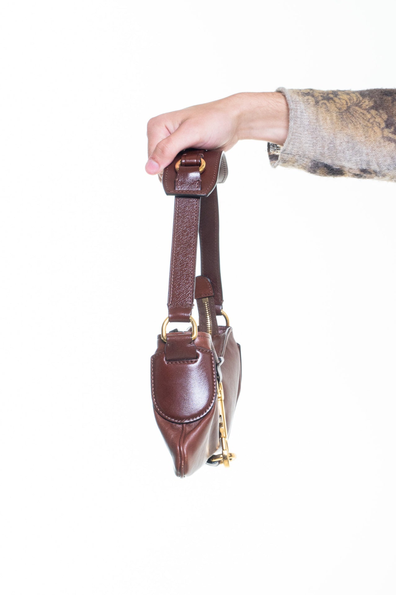 Brown Kerala 25 Leather Shoulder Bag