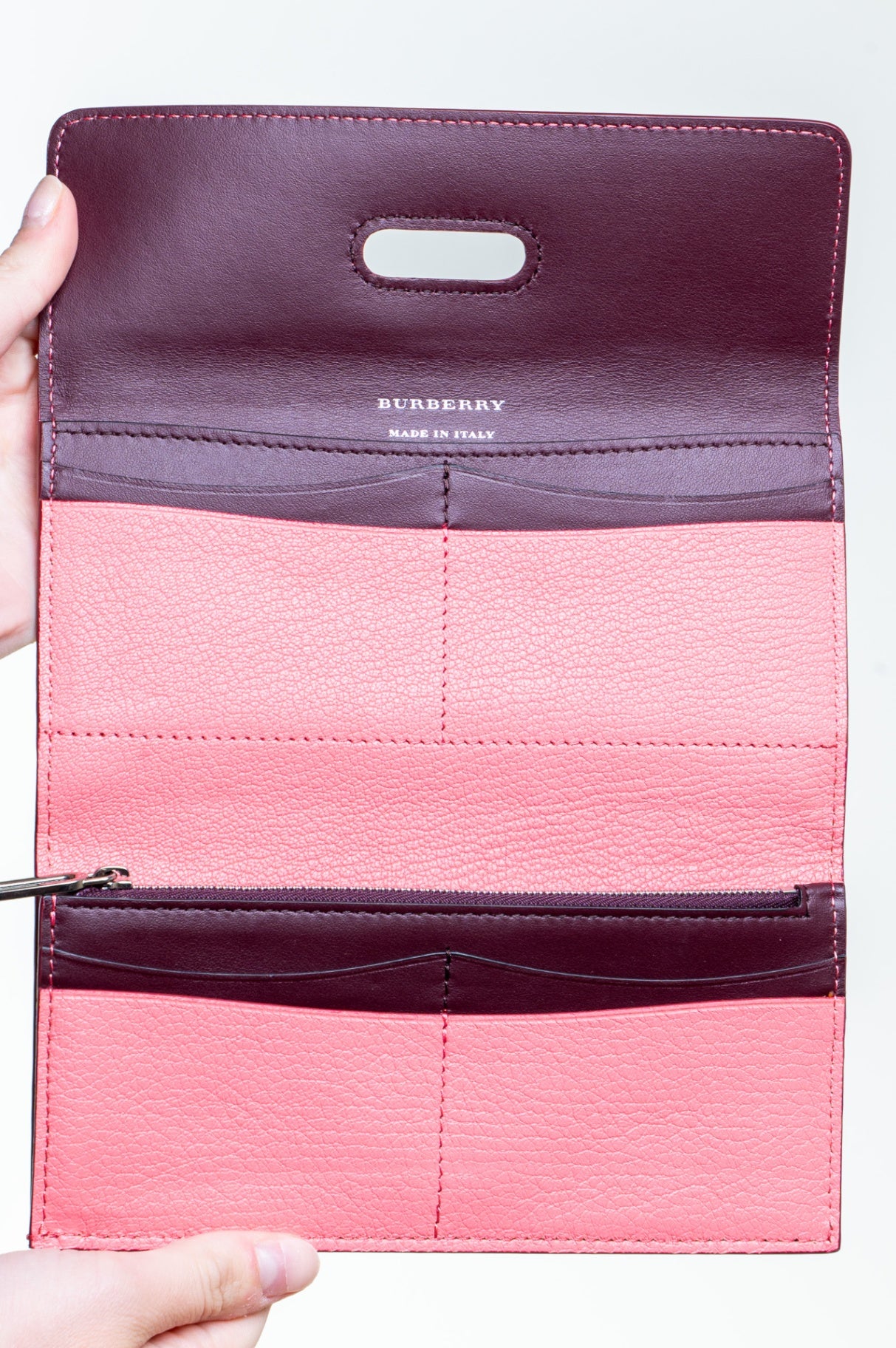 Pink D-Ring Continental Wallet