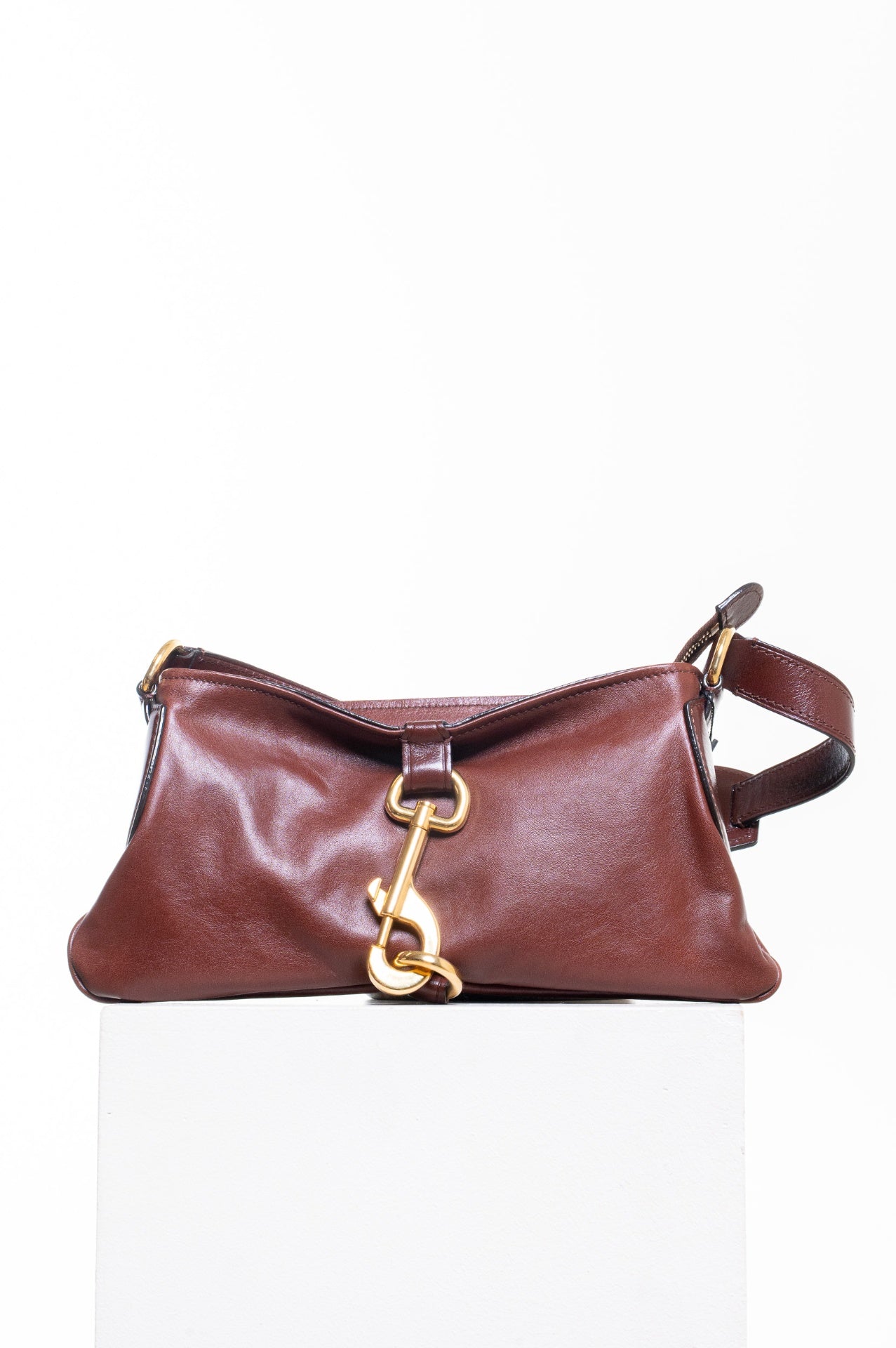 Brown Kerala 25 Leather Shoulder Bag