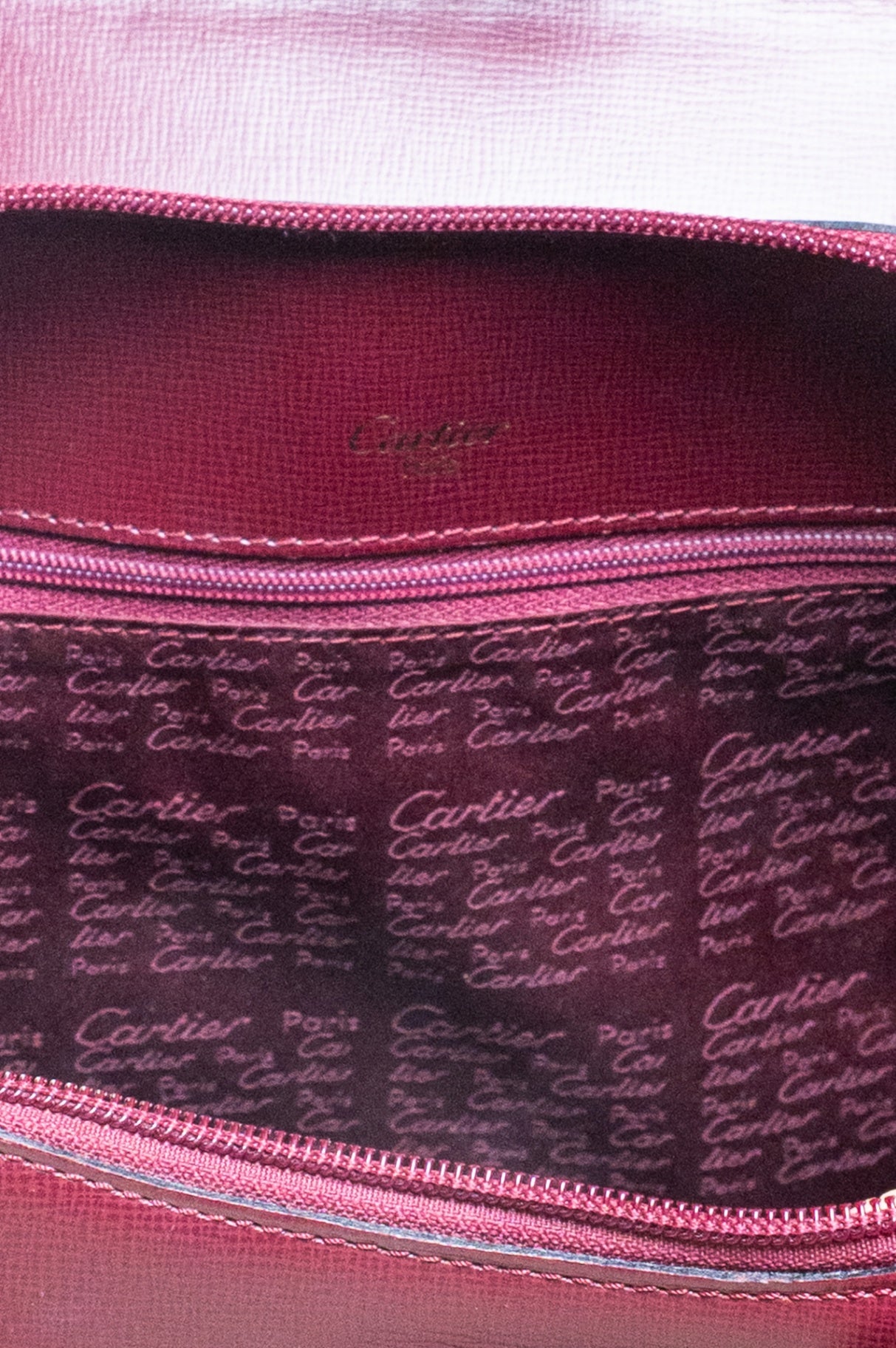 Vintage Burgundy Must de Cartier Backpack