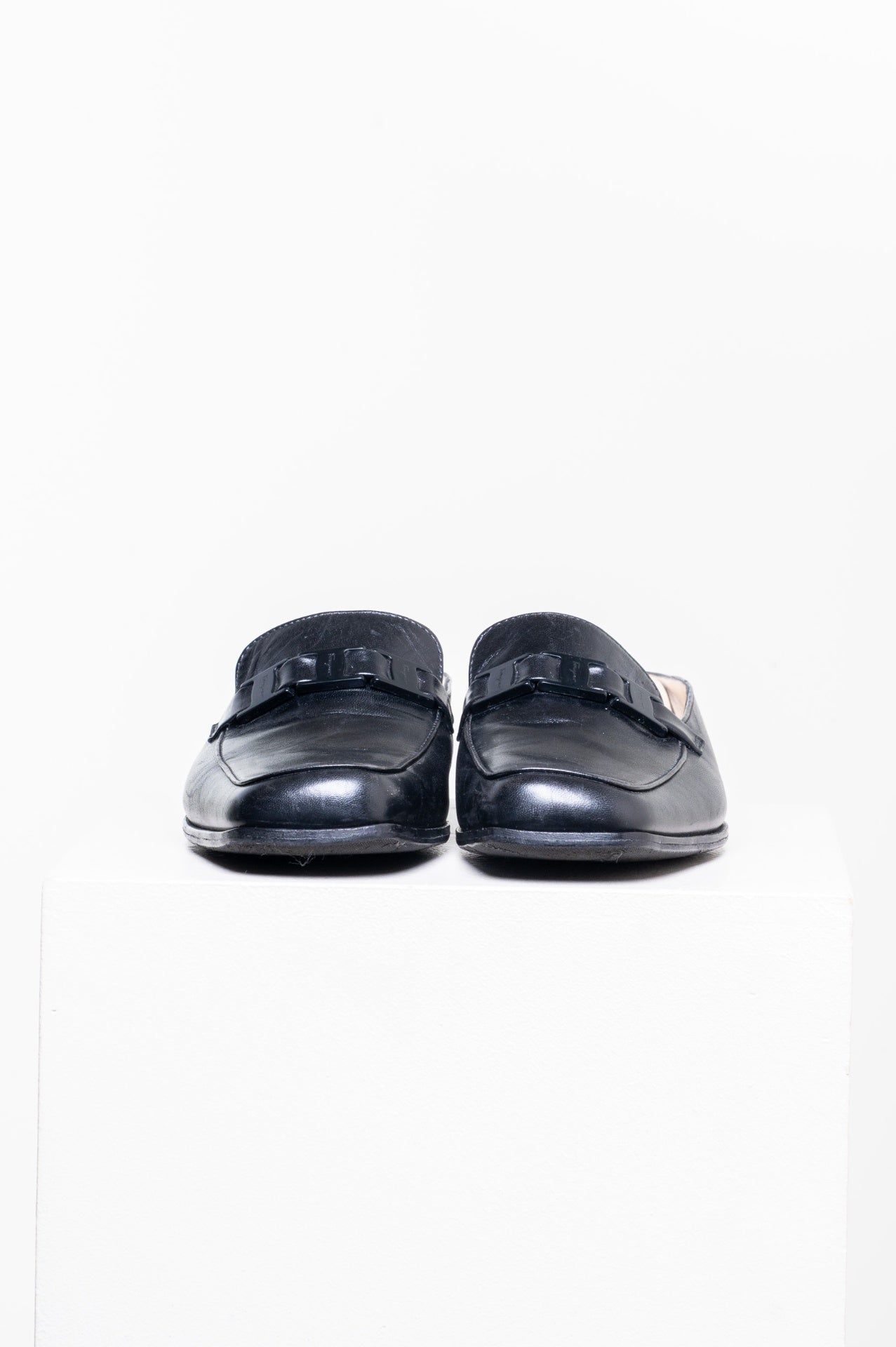 Vintage Black Mule Loafer