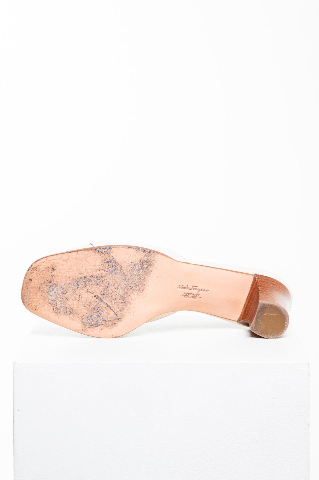 Vintage Beige Mule Sandal
