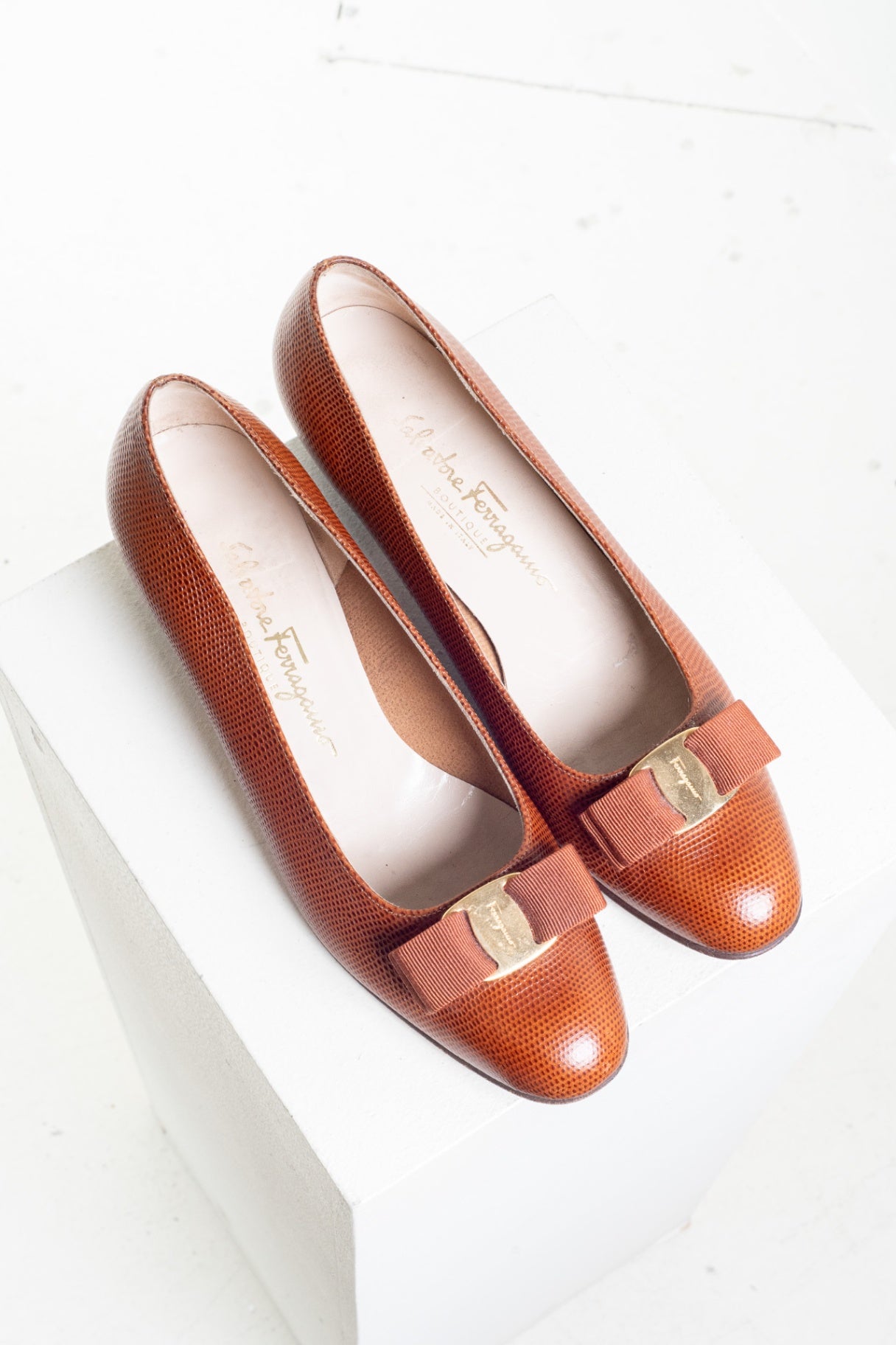 Brown Lizard Vara Pump