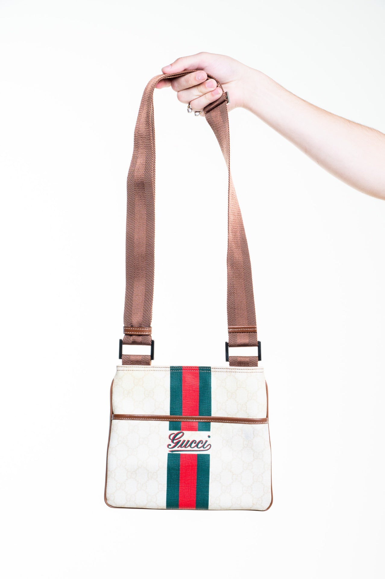GG Supreme Web crossbody bag