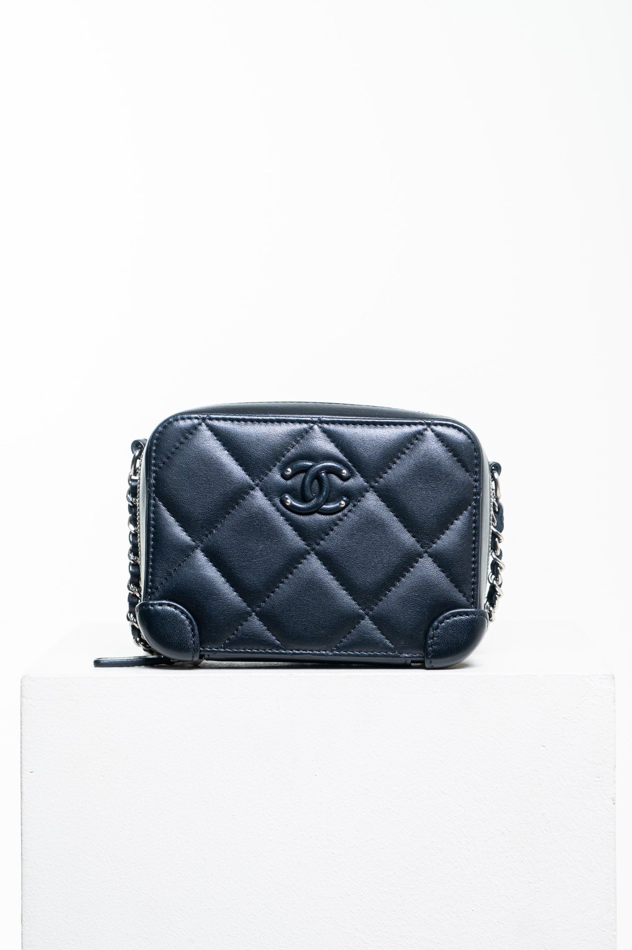 Black Mini Lambskin Camera Bag