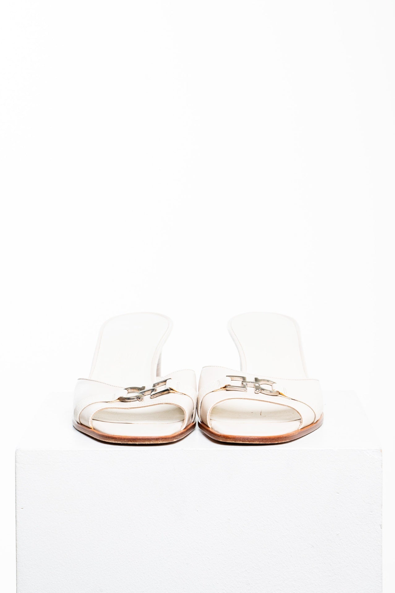 Vintage Beige Mule Sandal
