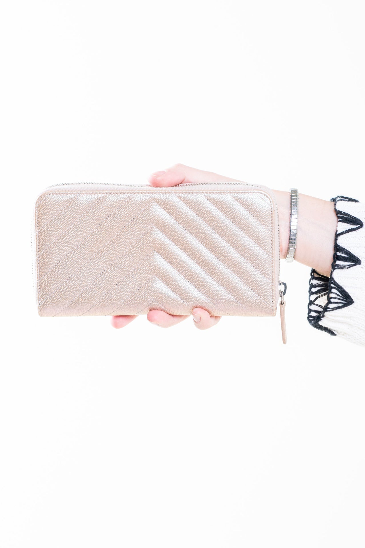 Pink Caviar CC Long Zip Wallet