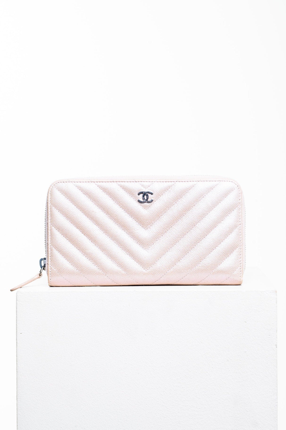 Pink Caviar CC Long Zip Wallet