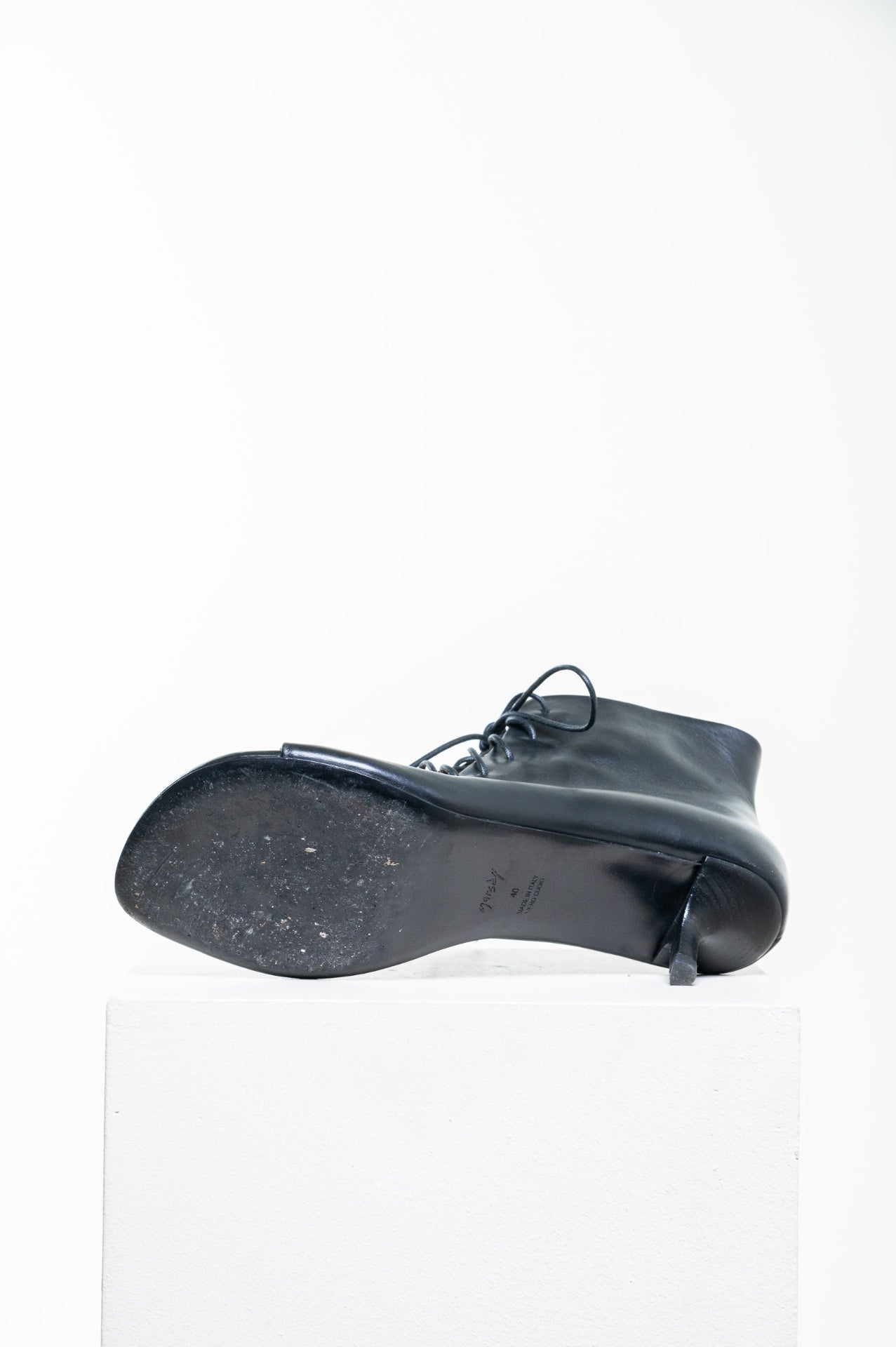 Black Sottiletta Open Toe Sandal
