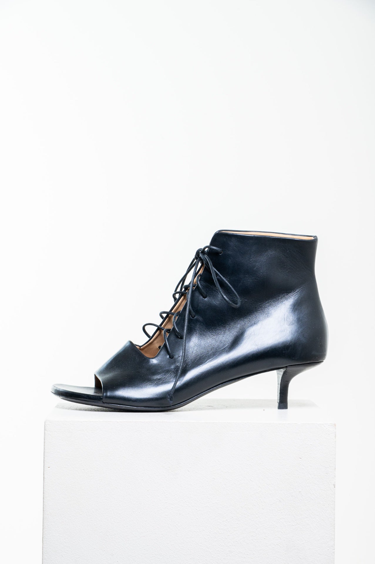 Black Sottiletta Open Toe Sandal