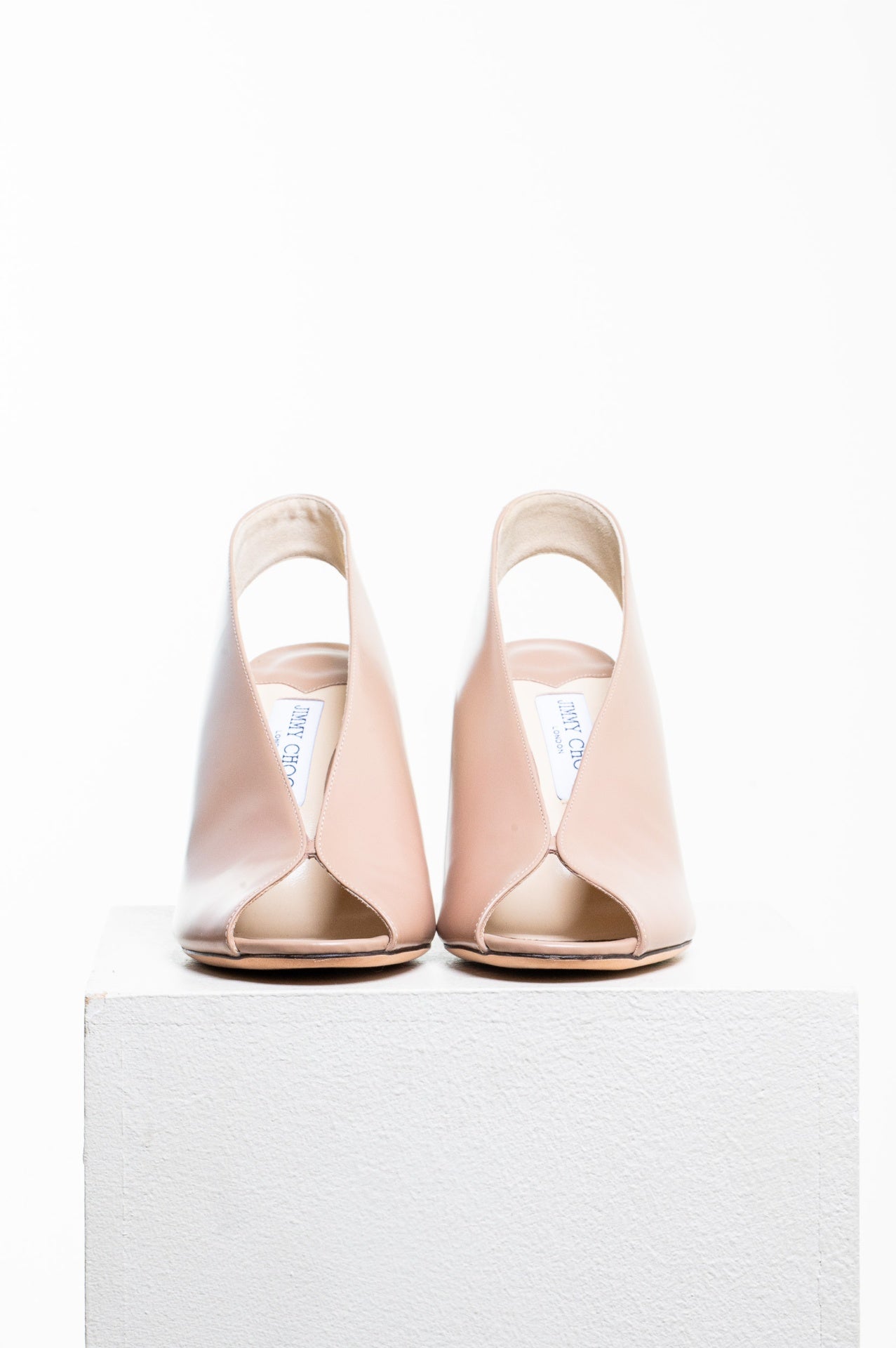 Nude Shar 85 Leather Slingback Sandals