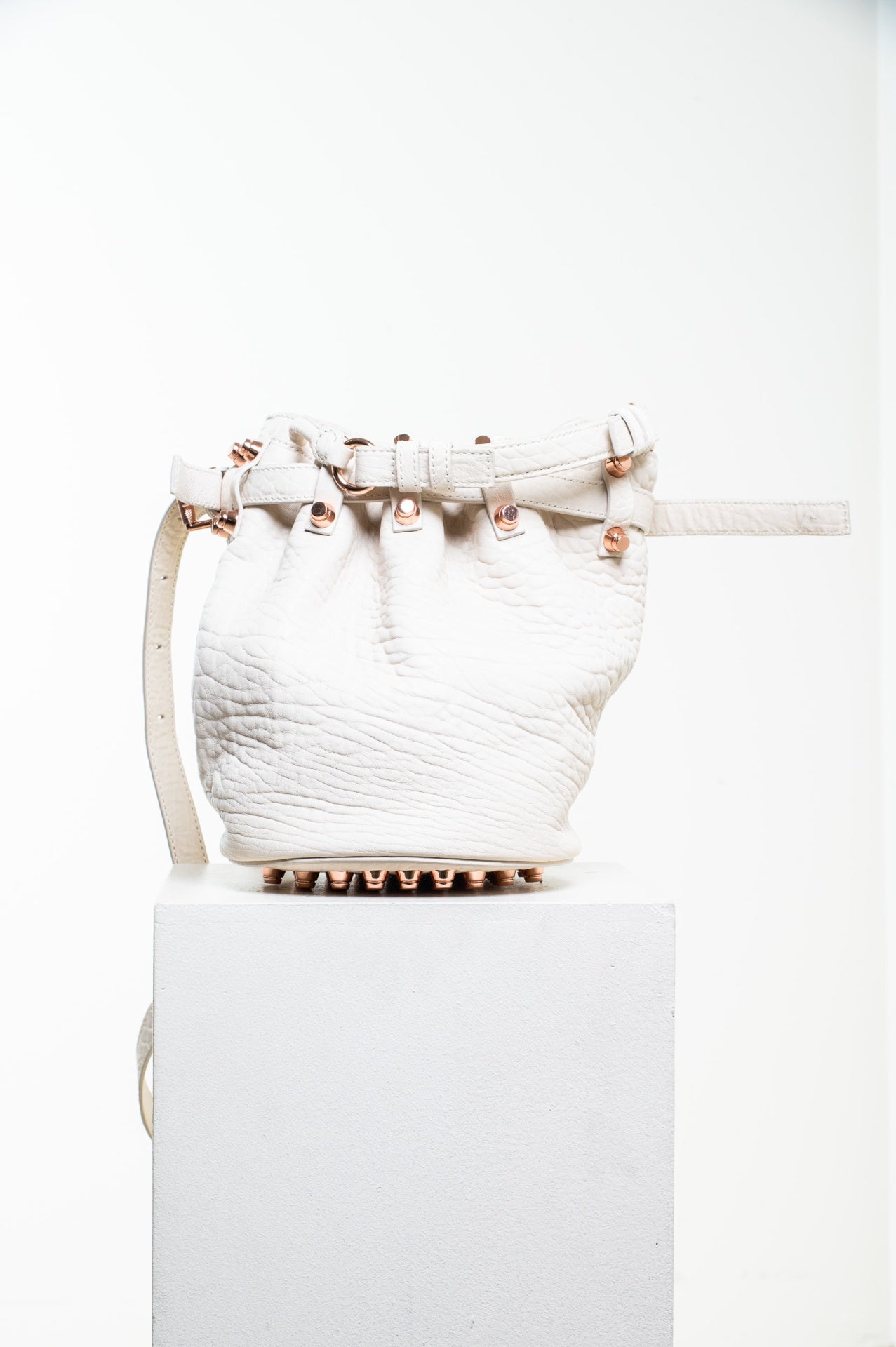 White Diego Bucket Bag