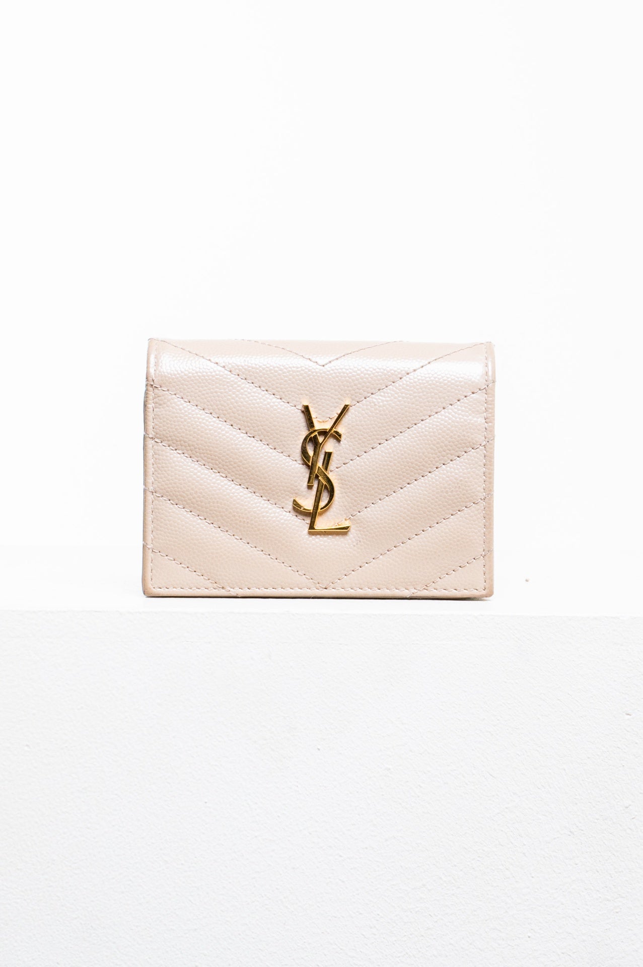 Dark Beige Cassandre Bi-Fold Wallet