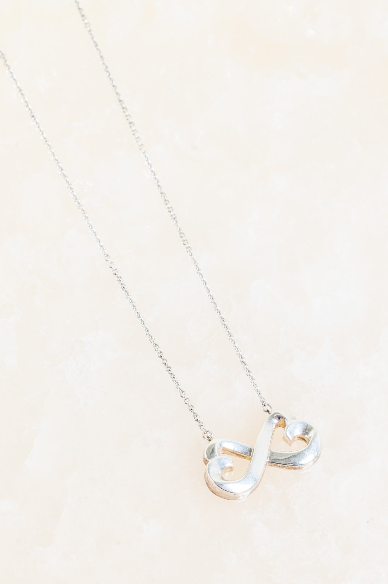 Silver Paloma Picasso Double Loving Heart Necklace
