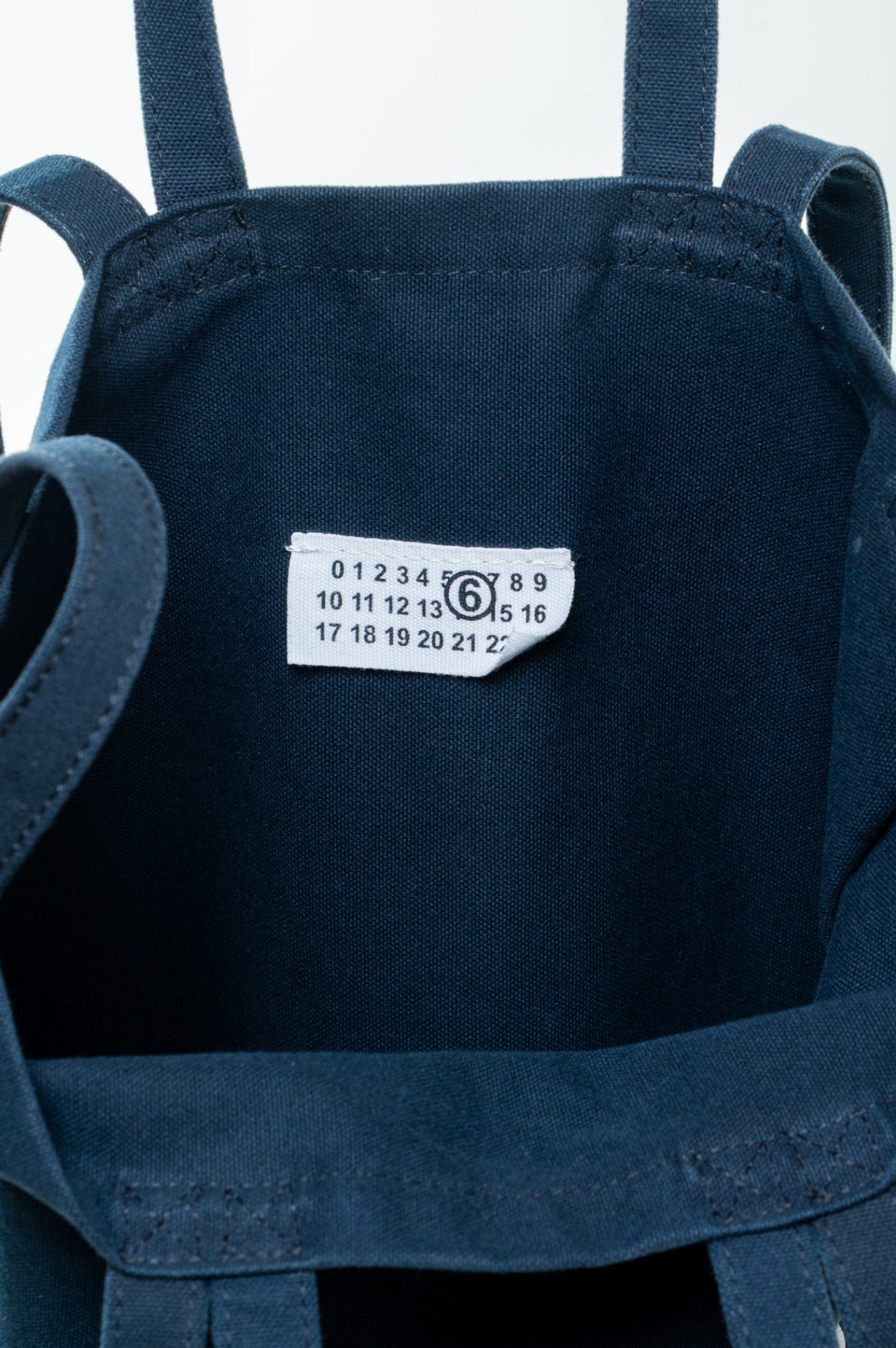 Navy Multi Handle Logo Tote Bag