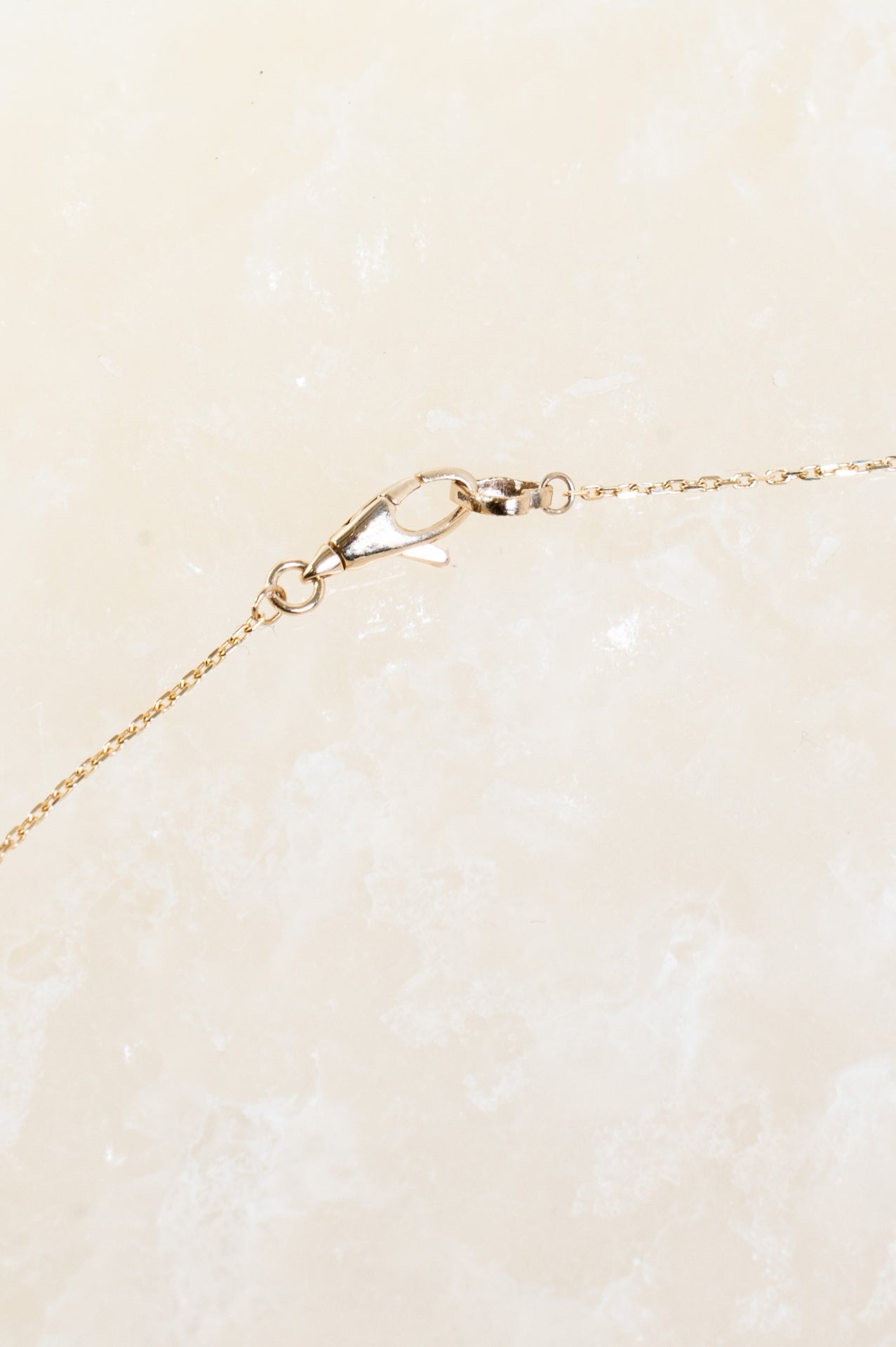 18K Mother of Pearl & Diamond Pendant Station Necklace