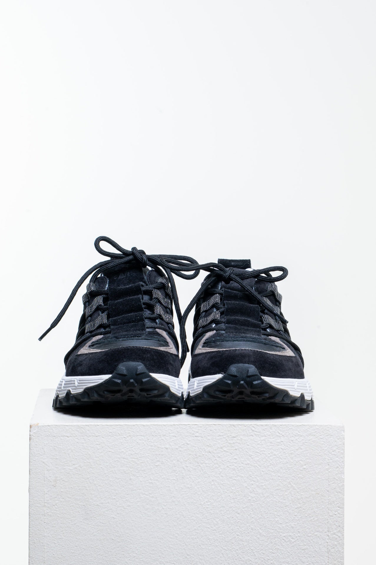 Black and White Printed Beaded Accents Sneakers