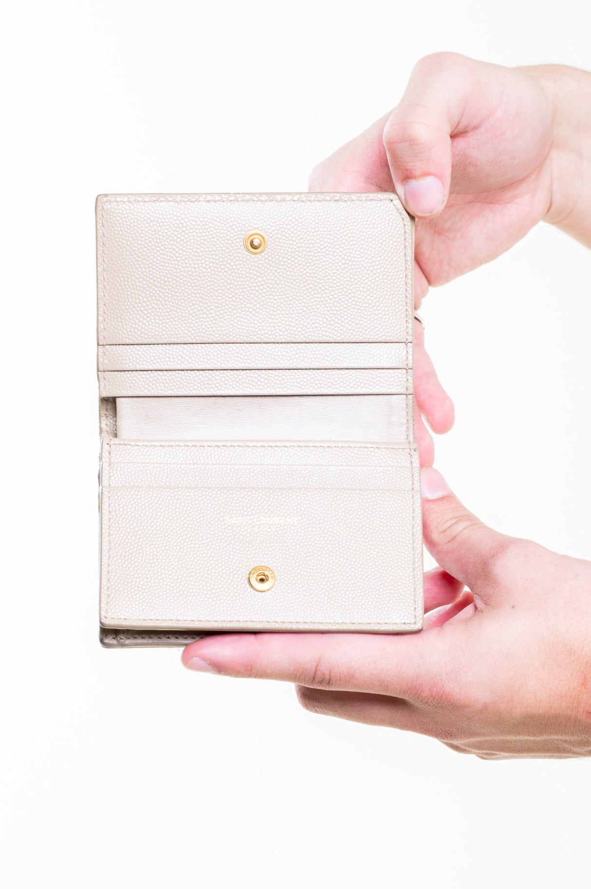 Dark Beige Cassandre Bi-Fold Wallet