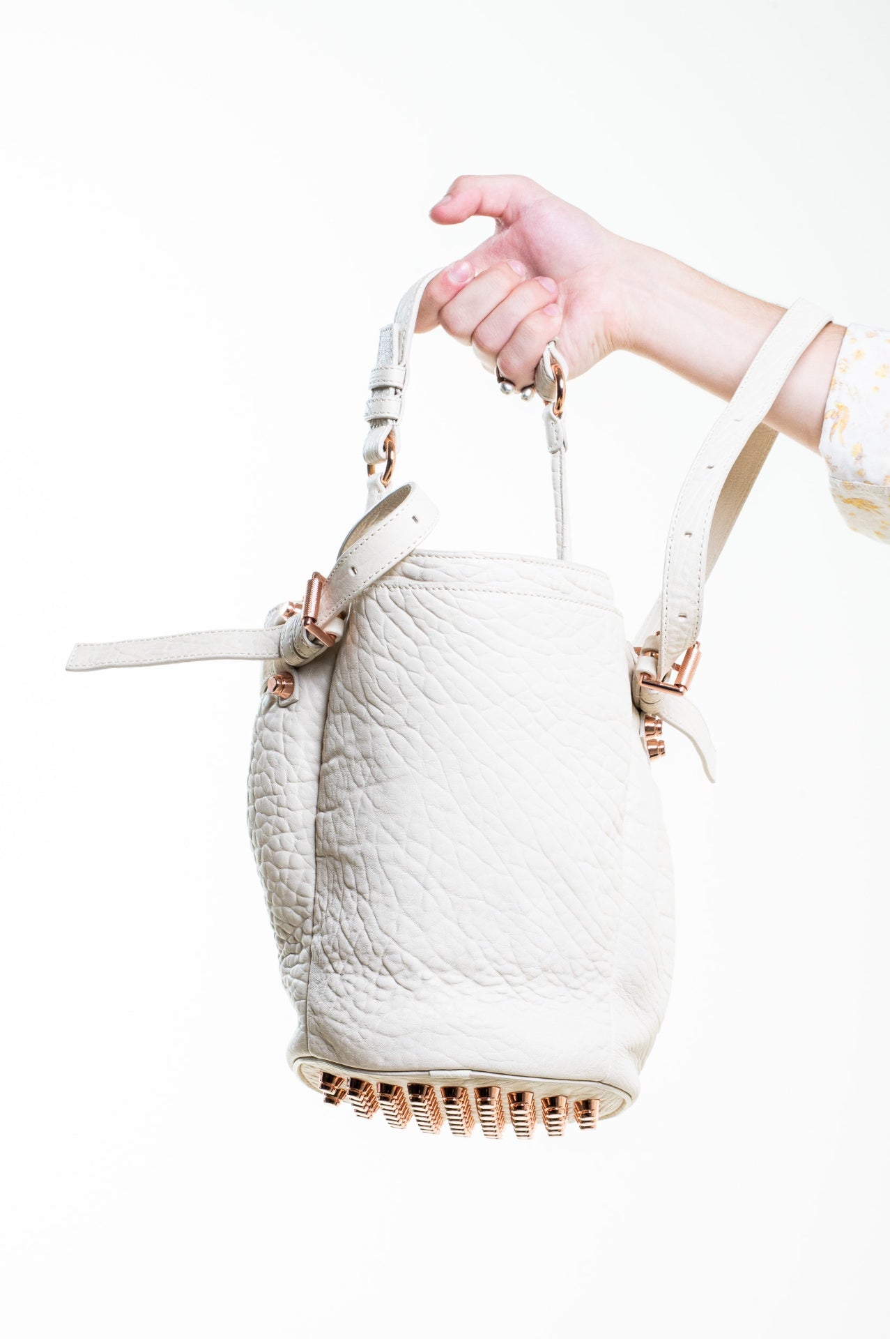 White Diego Bucket Bag