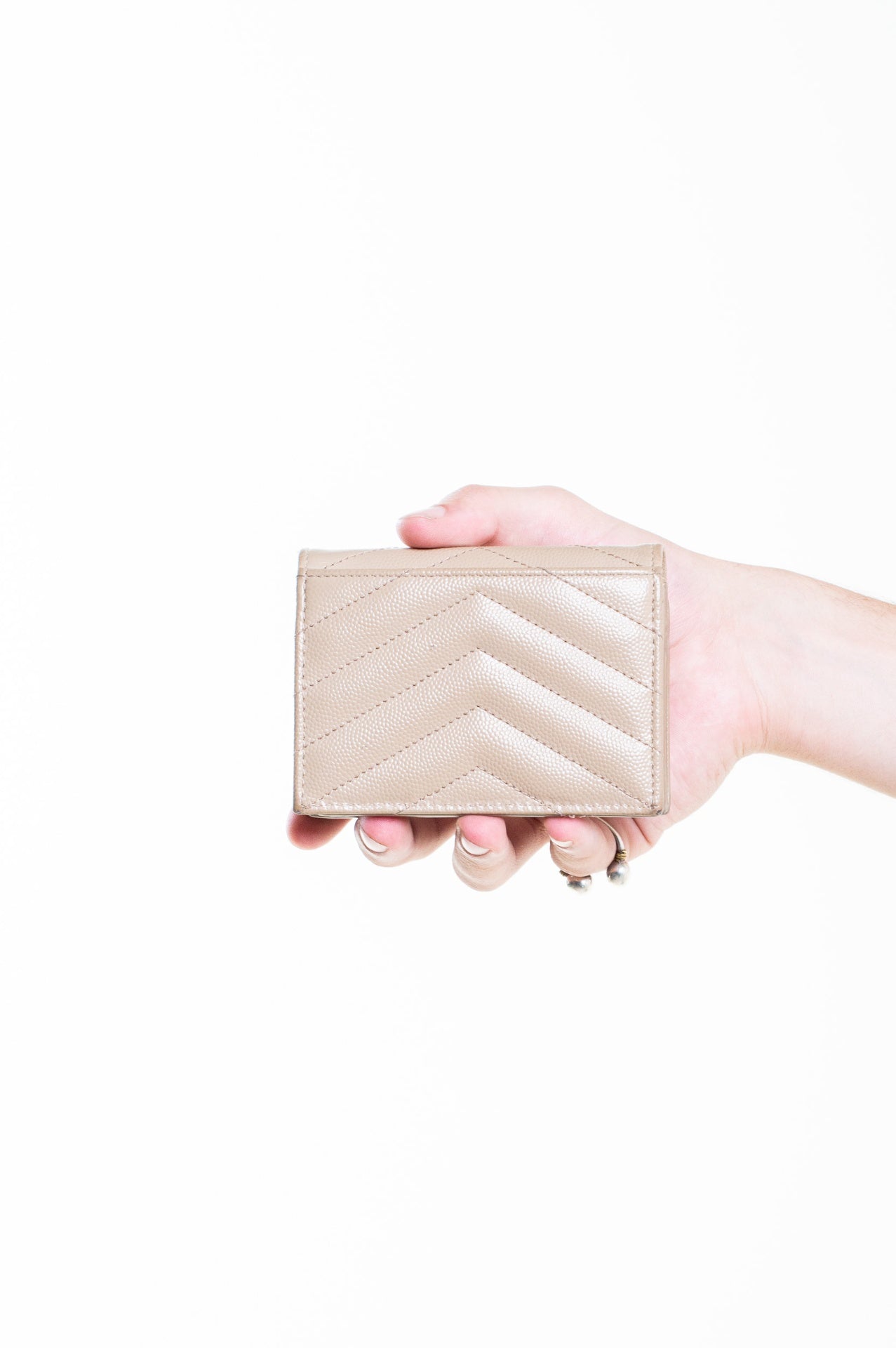 Dark Beige Cassandre Bi-Fold Wallet