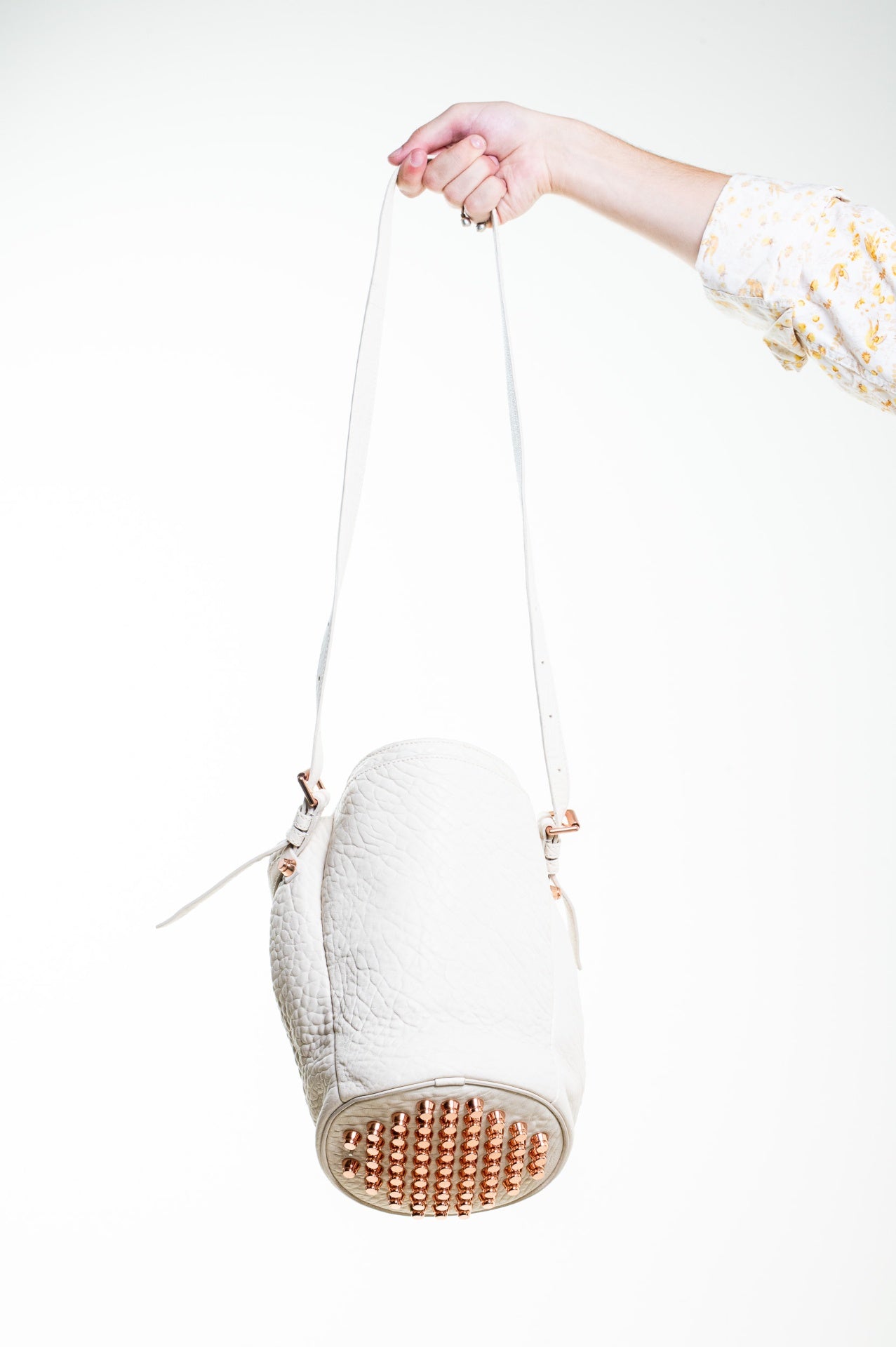 White Diego Bucket Bag