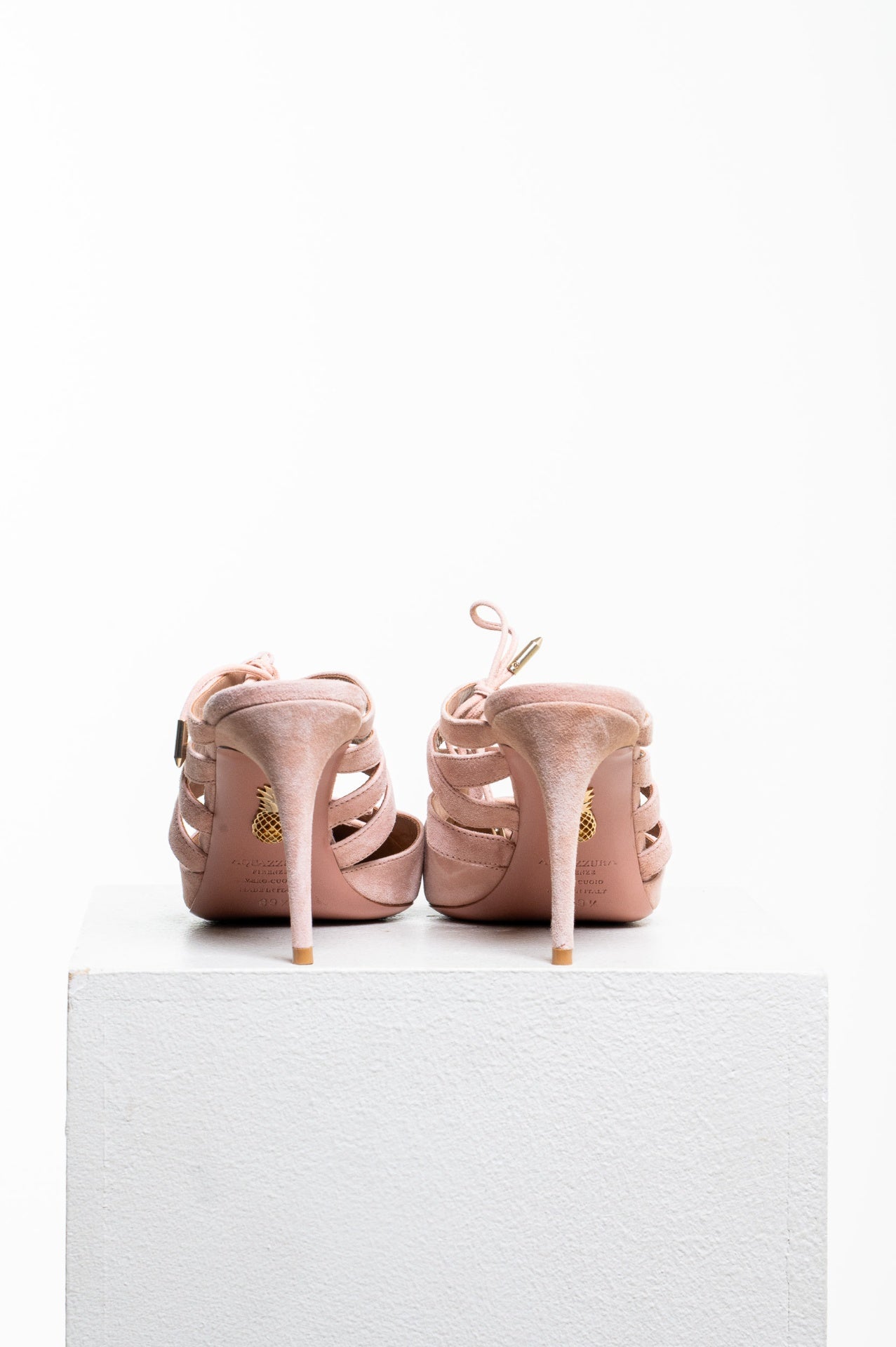 Pink Suede Belgravia Mule Heel