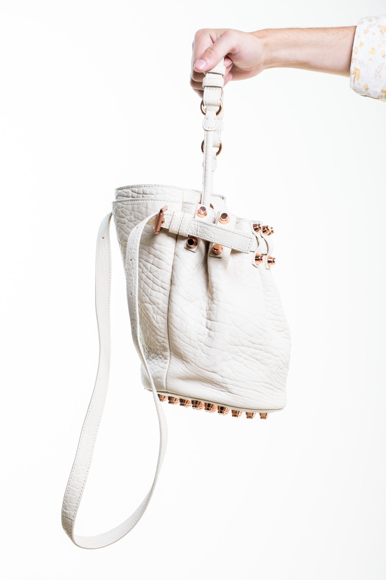 White Diego Bucket Bag