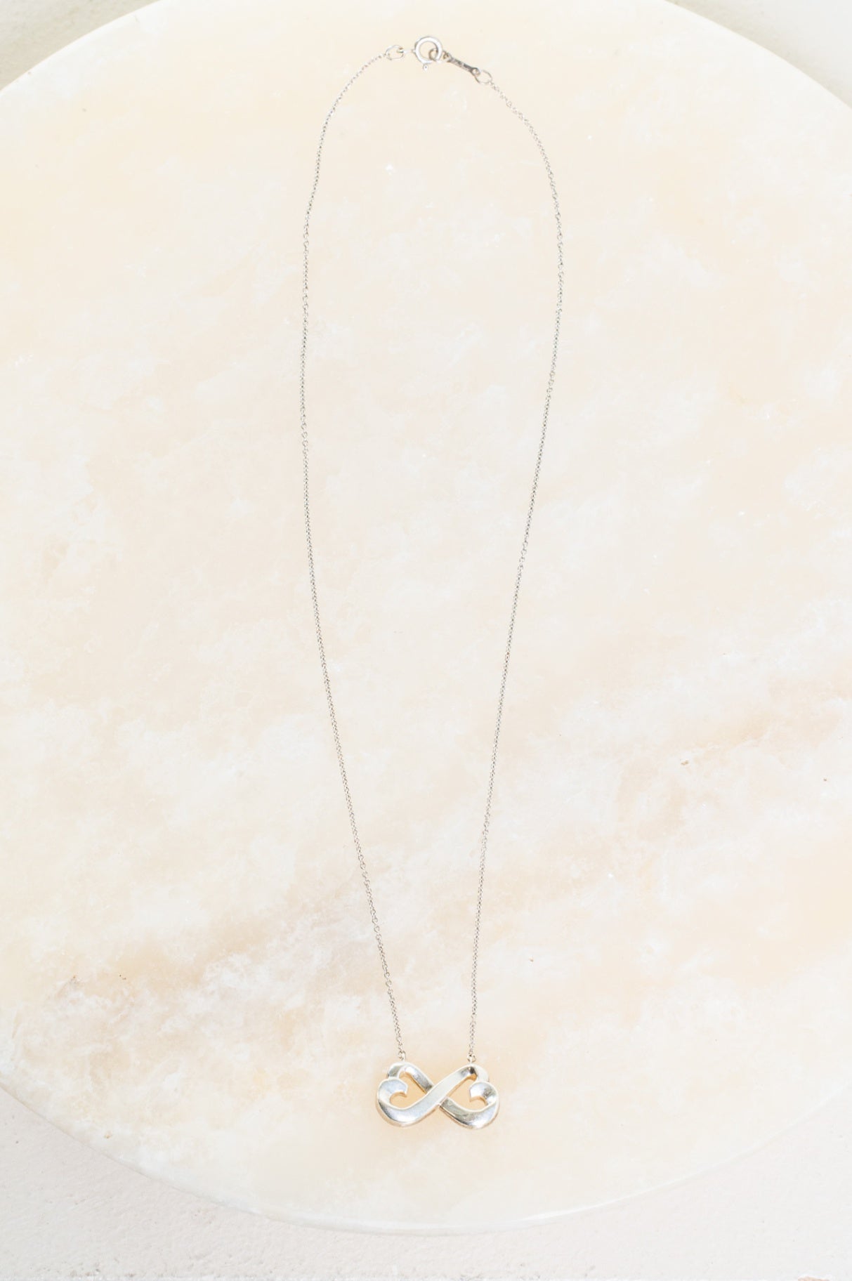 Silver Paloma Picasso Double Loving Heart Necklace