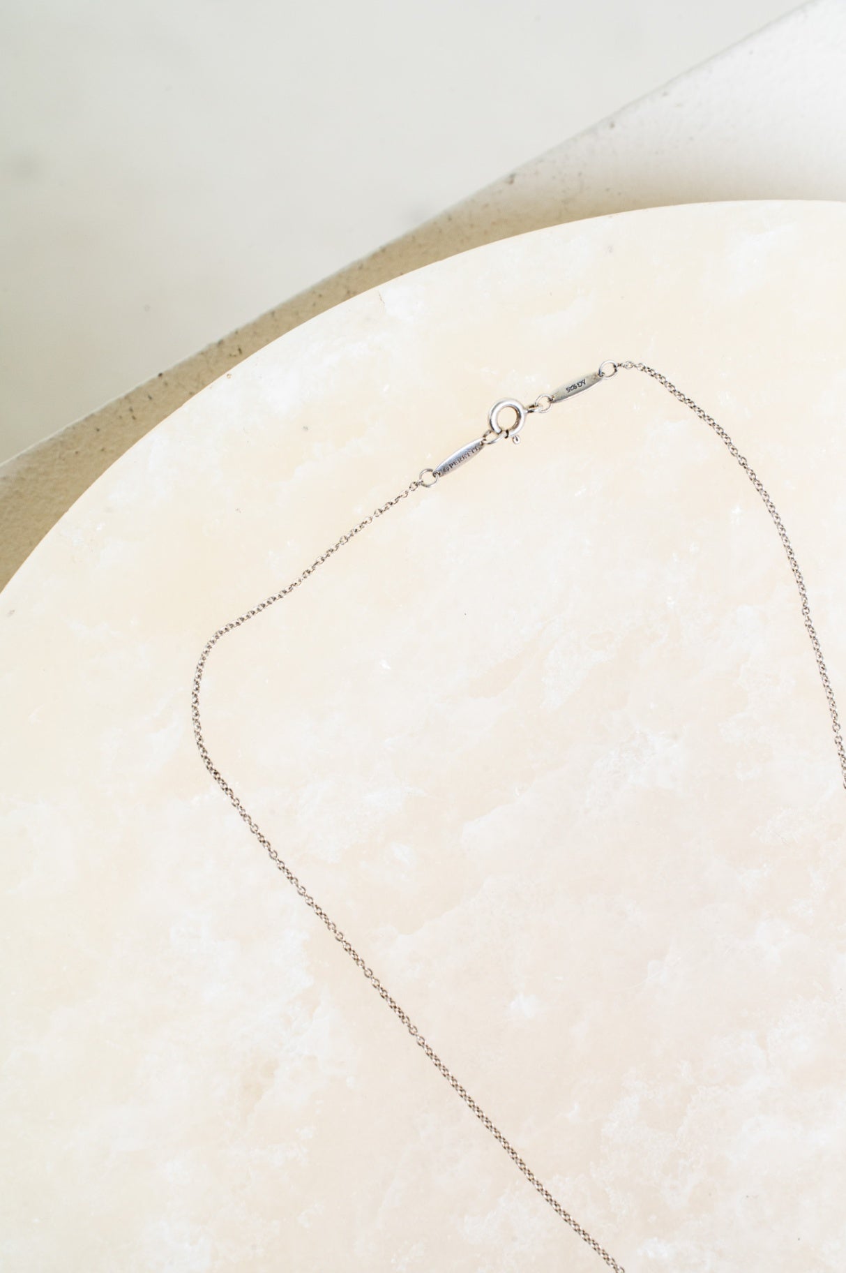 Sterling Silver Elsa Peretti Open Heart Pendant Necklace