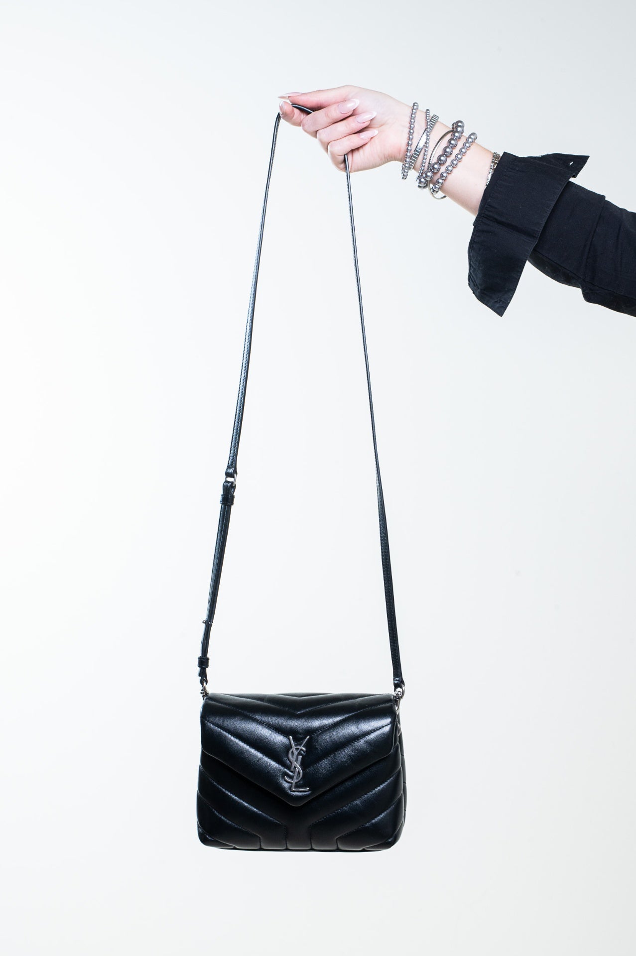 Black Toy Loulou Crossbody Bag