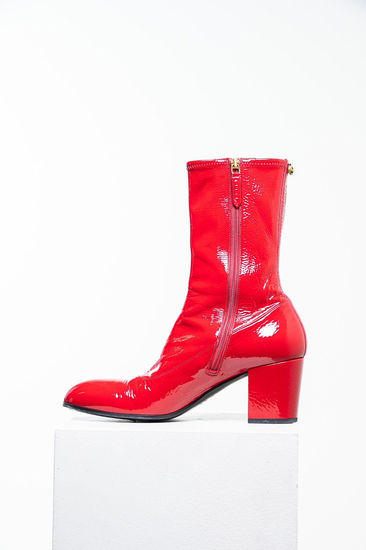 Red Patent Leather Boot