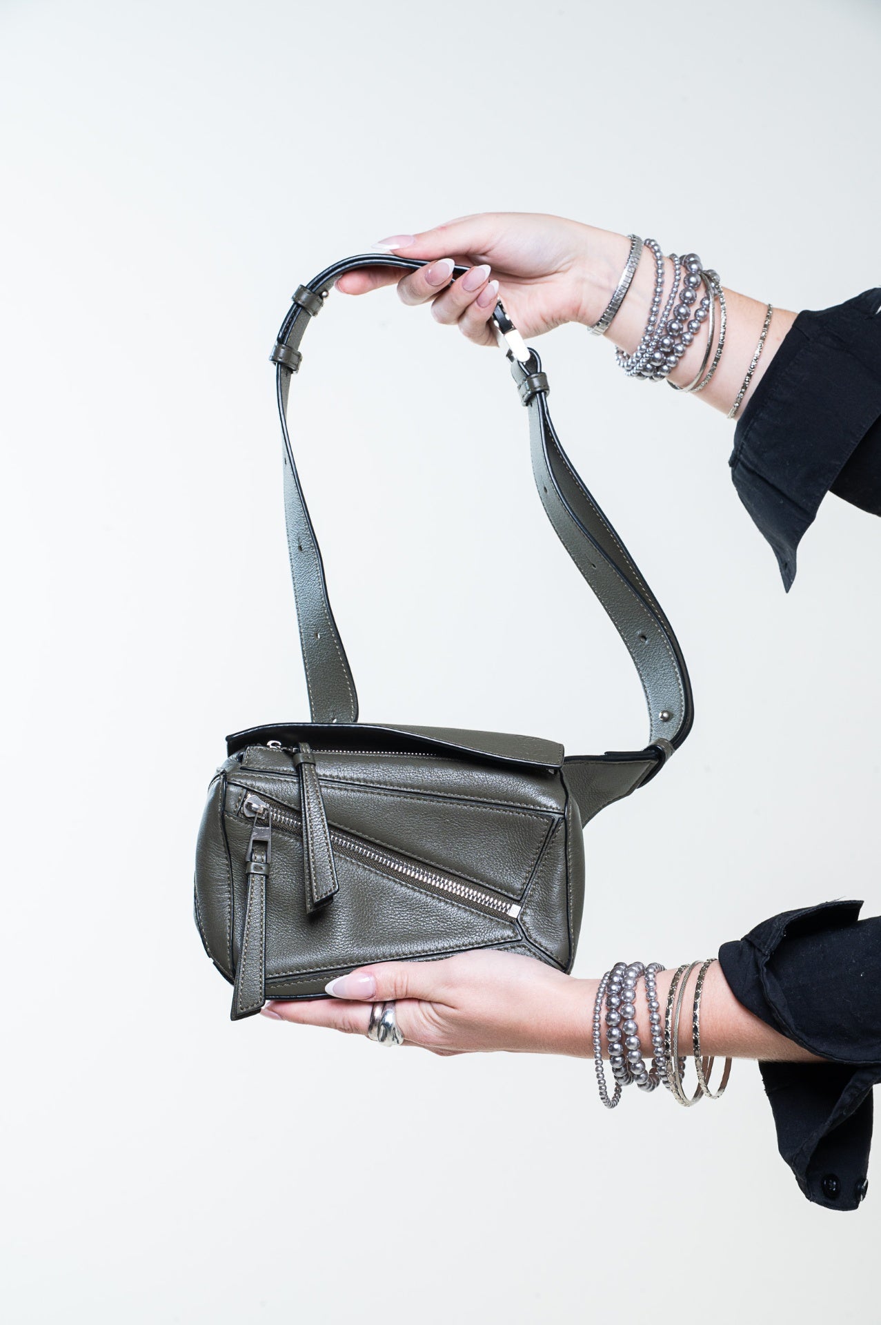 Olive green Puzzle Bumbag