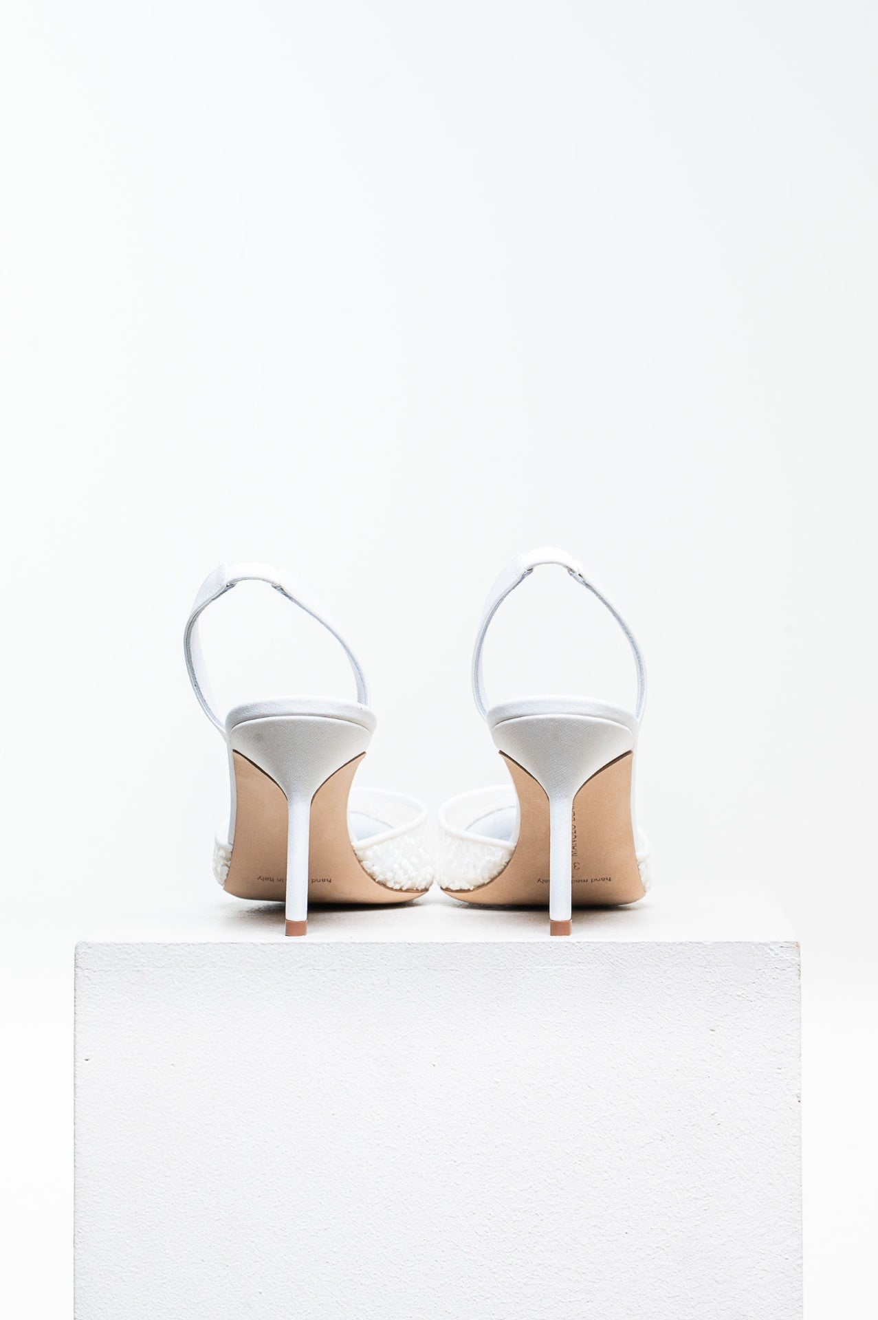 Light Cream Capsli 70 Slingback Pumps