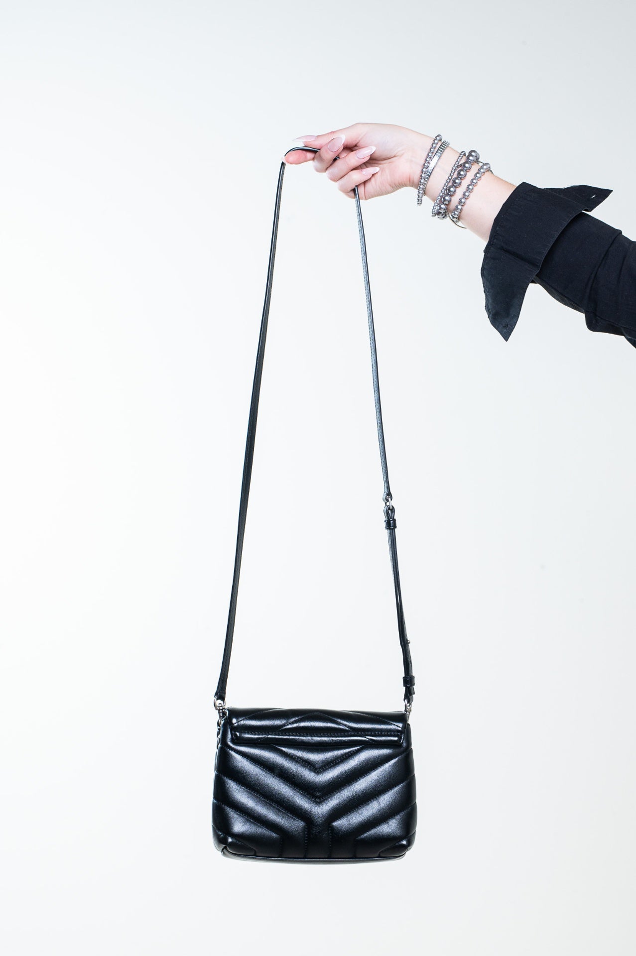 Black Toy Loulou Crossbody Bag