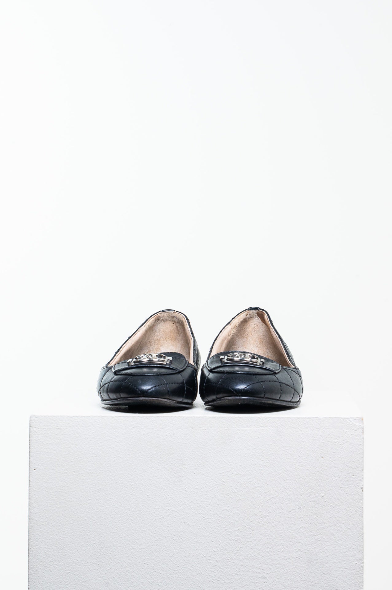 Black 19 Quilted Ballet Flat