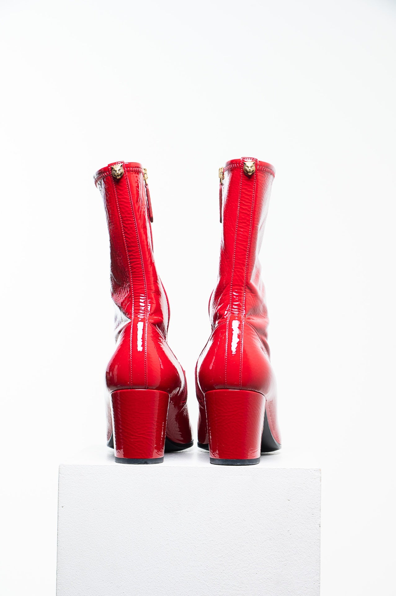 Red Patent Leather Boot