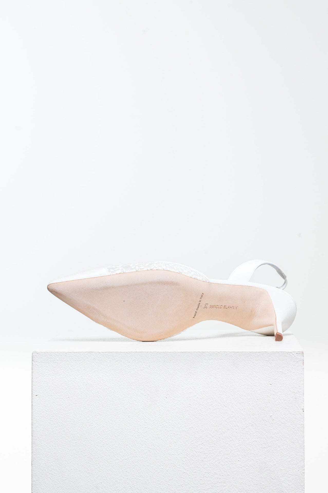 Light Cream Capsli 70 Slingback Pumps