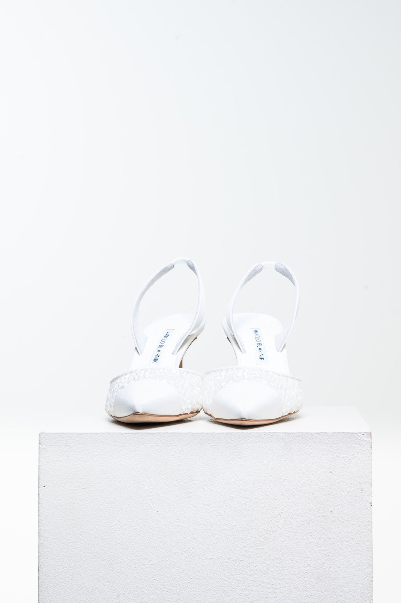 Light Cream Capsli 70 Slingback Pumps