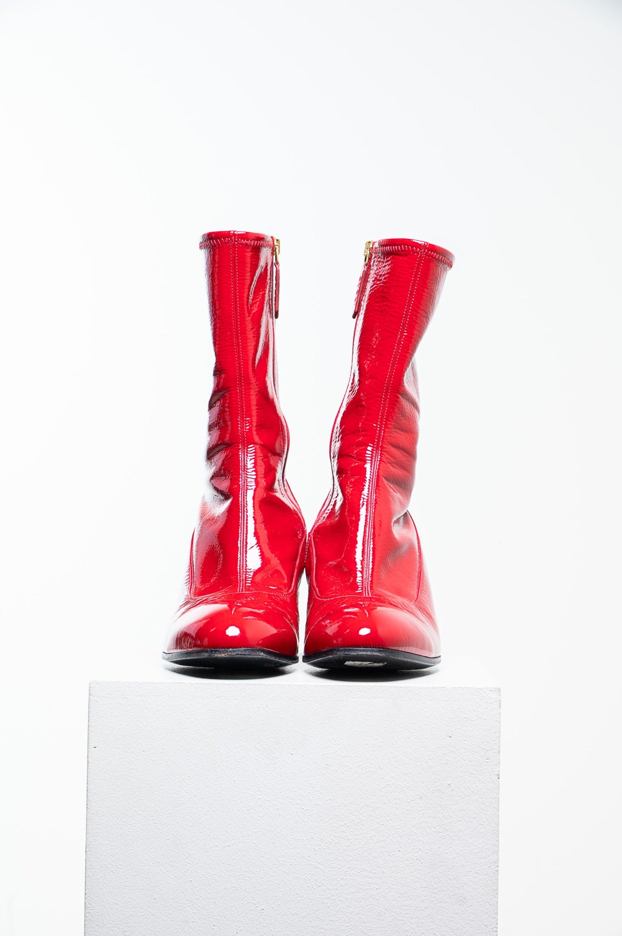 Red Patent Leather Boot