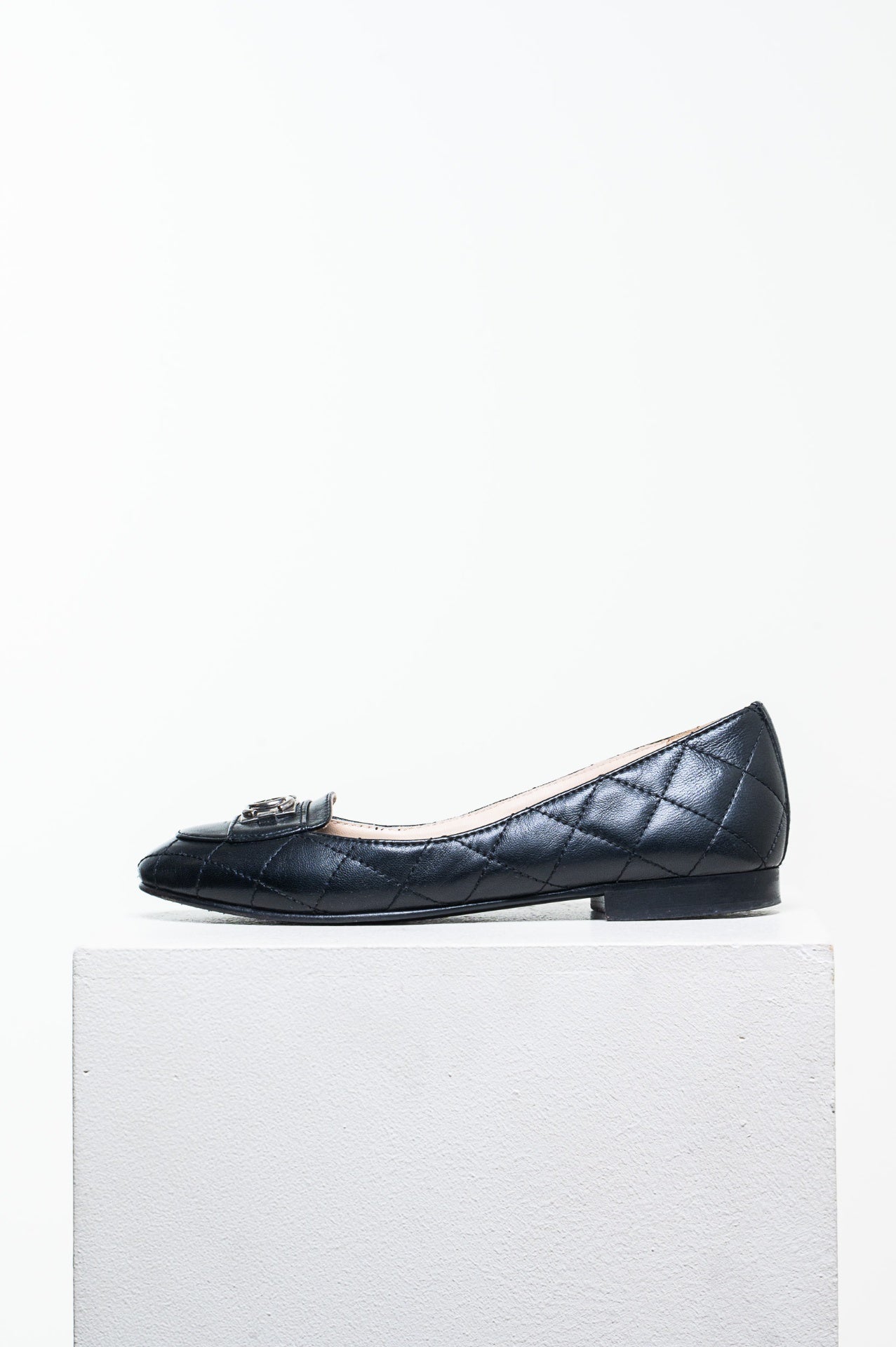 Black 19 Quilted Ballet Flat