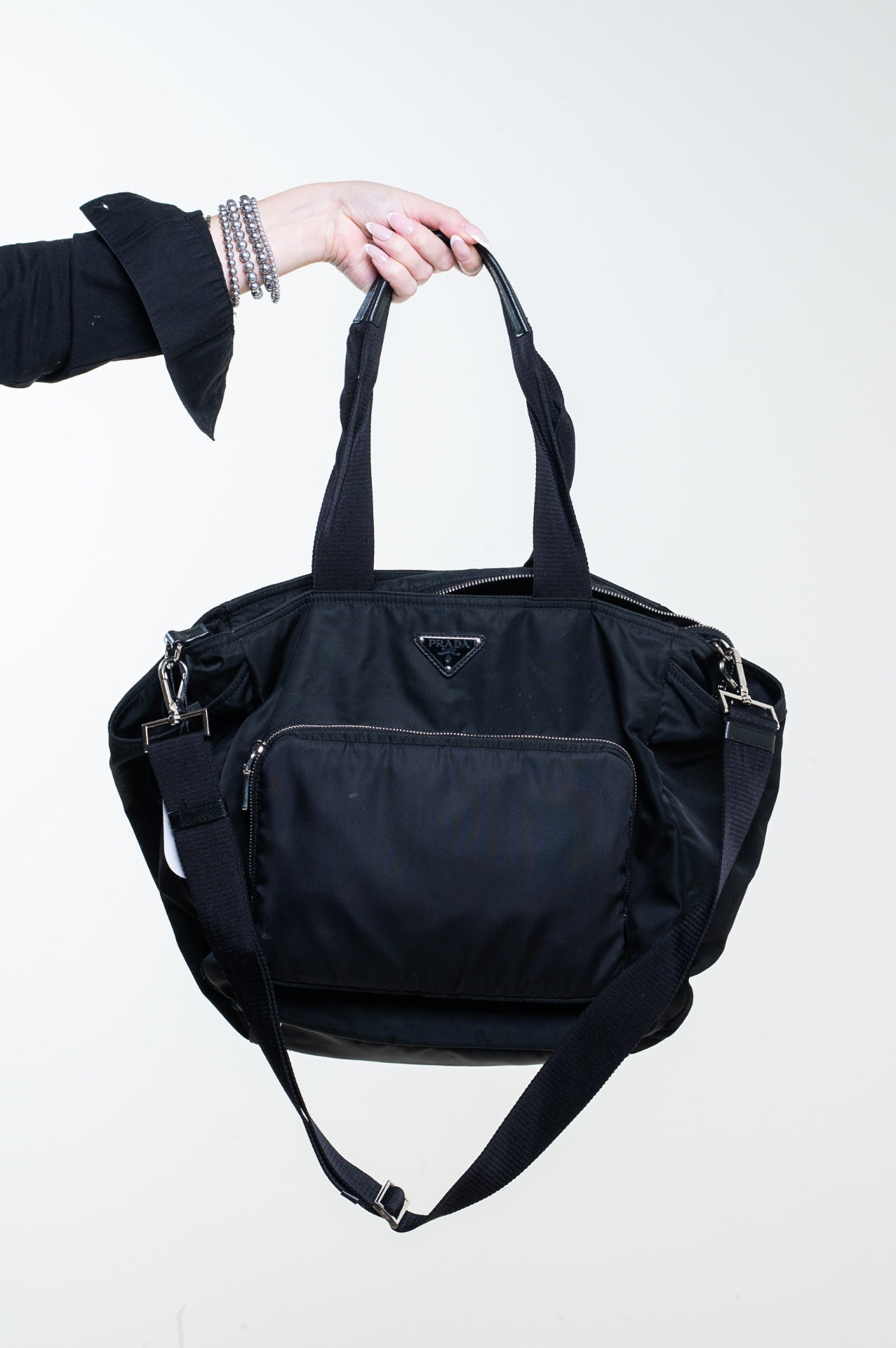 Black ReNylon Baby Bag