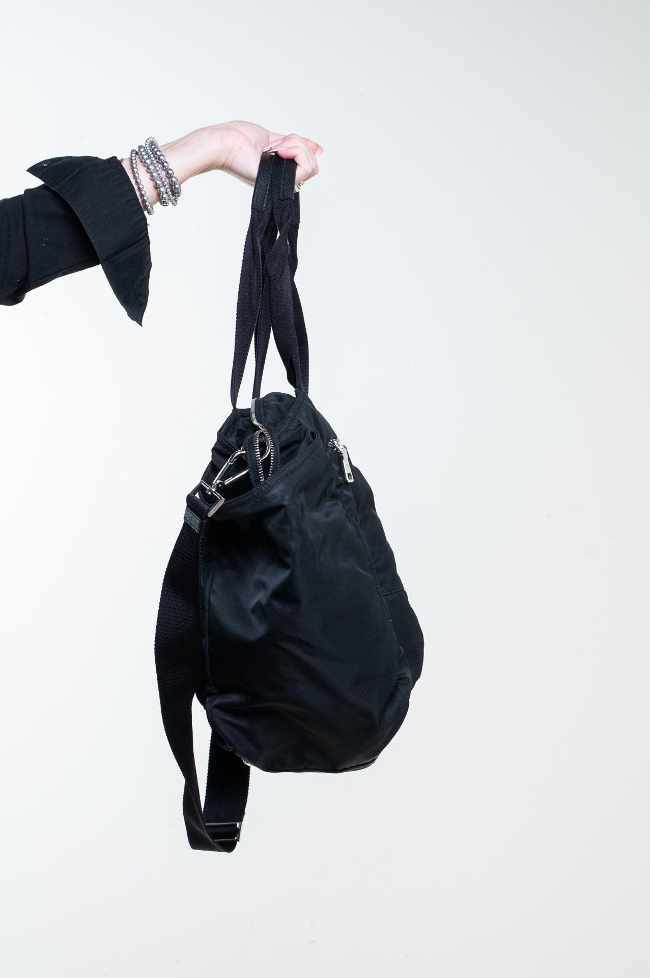Black ReNylon Baby Bag